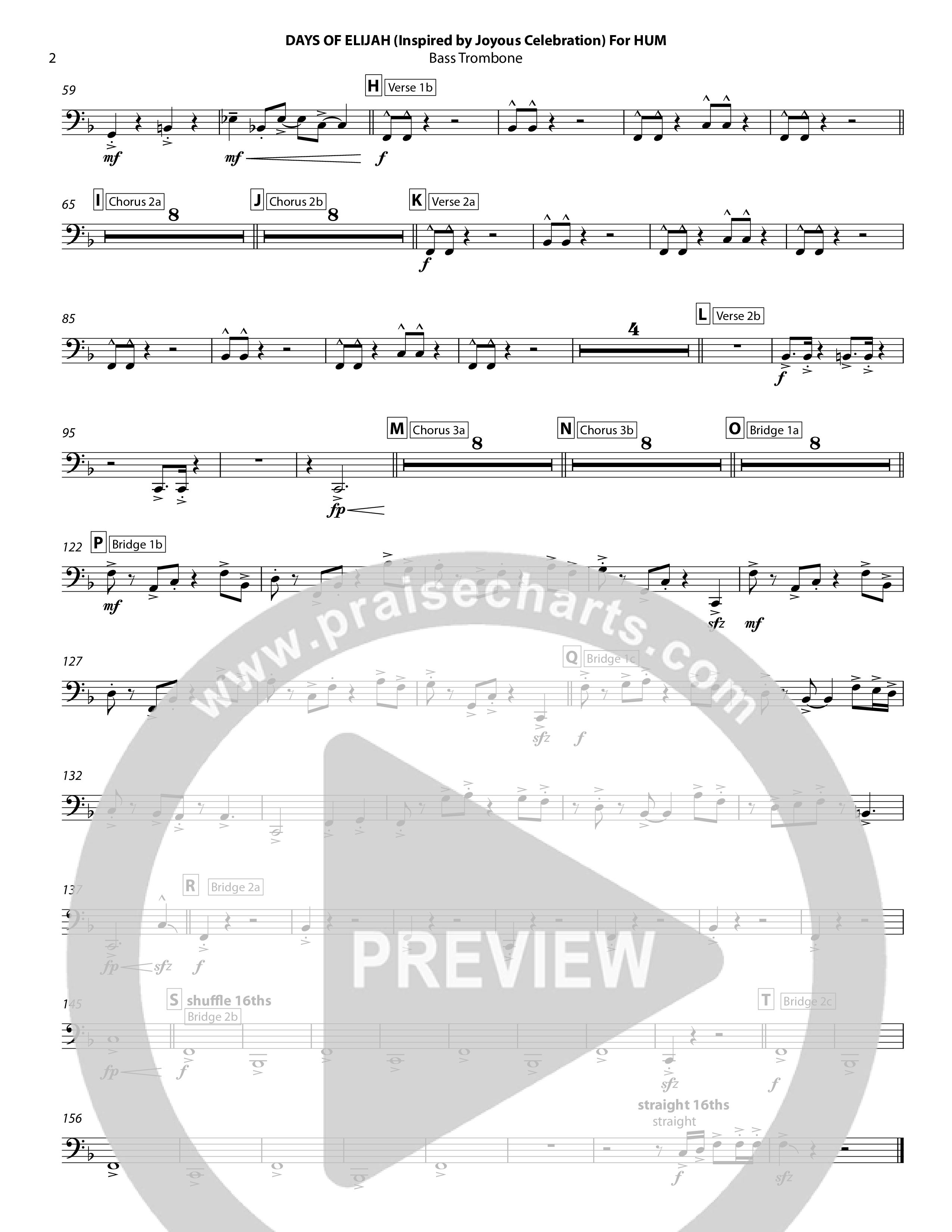 Days of Elijah Bass Trombone (Chris Hansen)