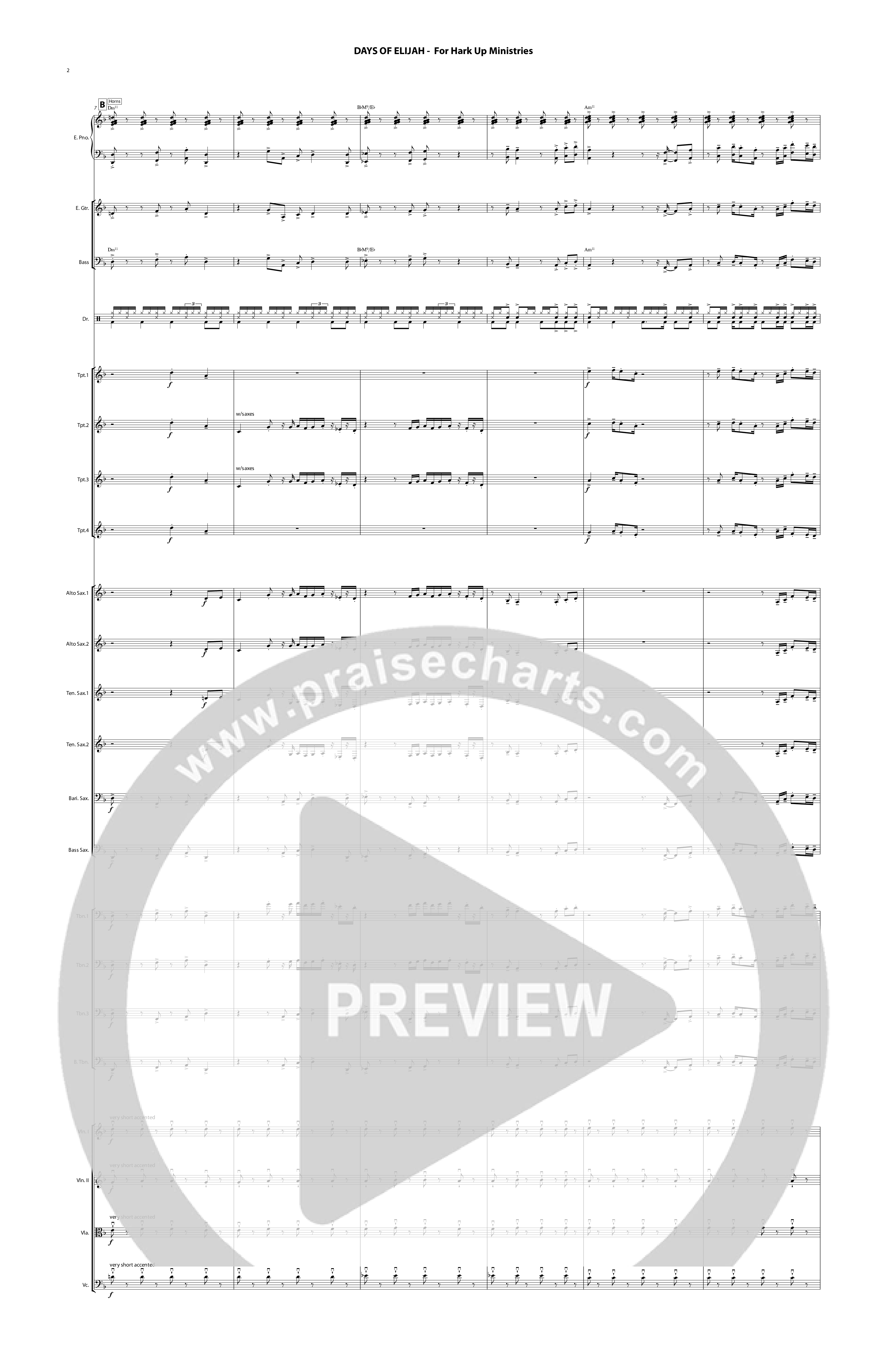 Days of Elijah Orchestration (Chris Hansen)