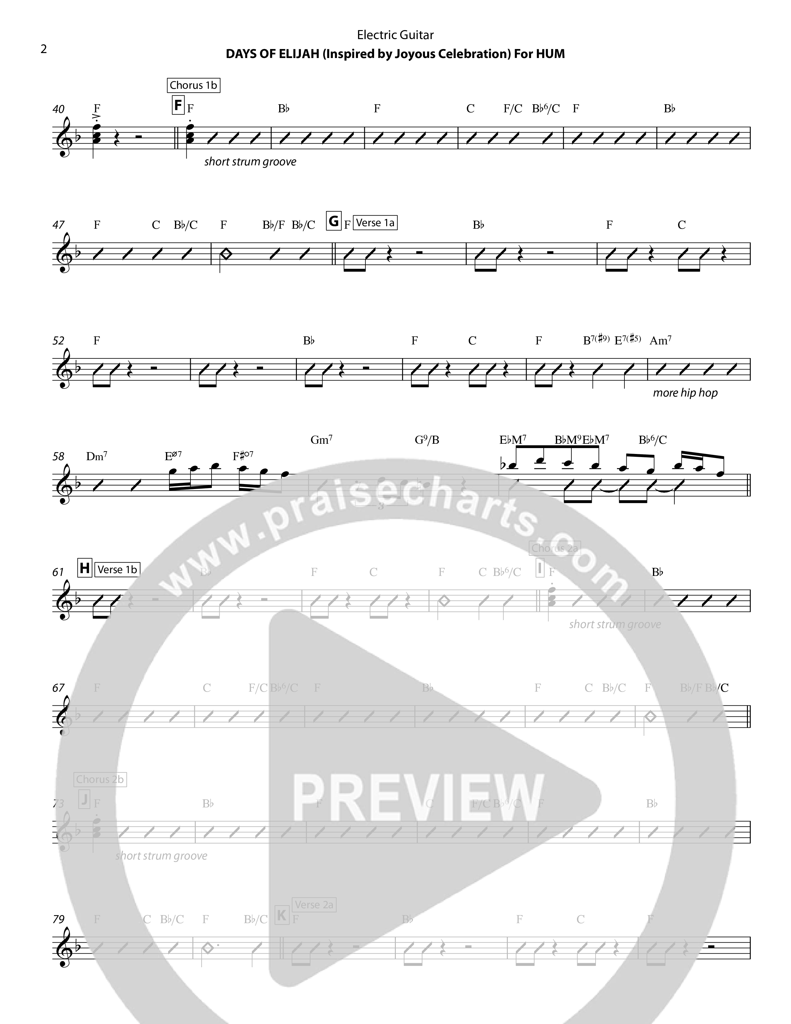 Days of Elijah Electric Guitar (Chris Hansen)