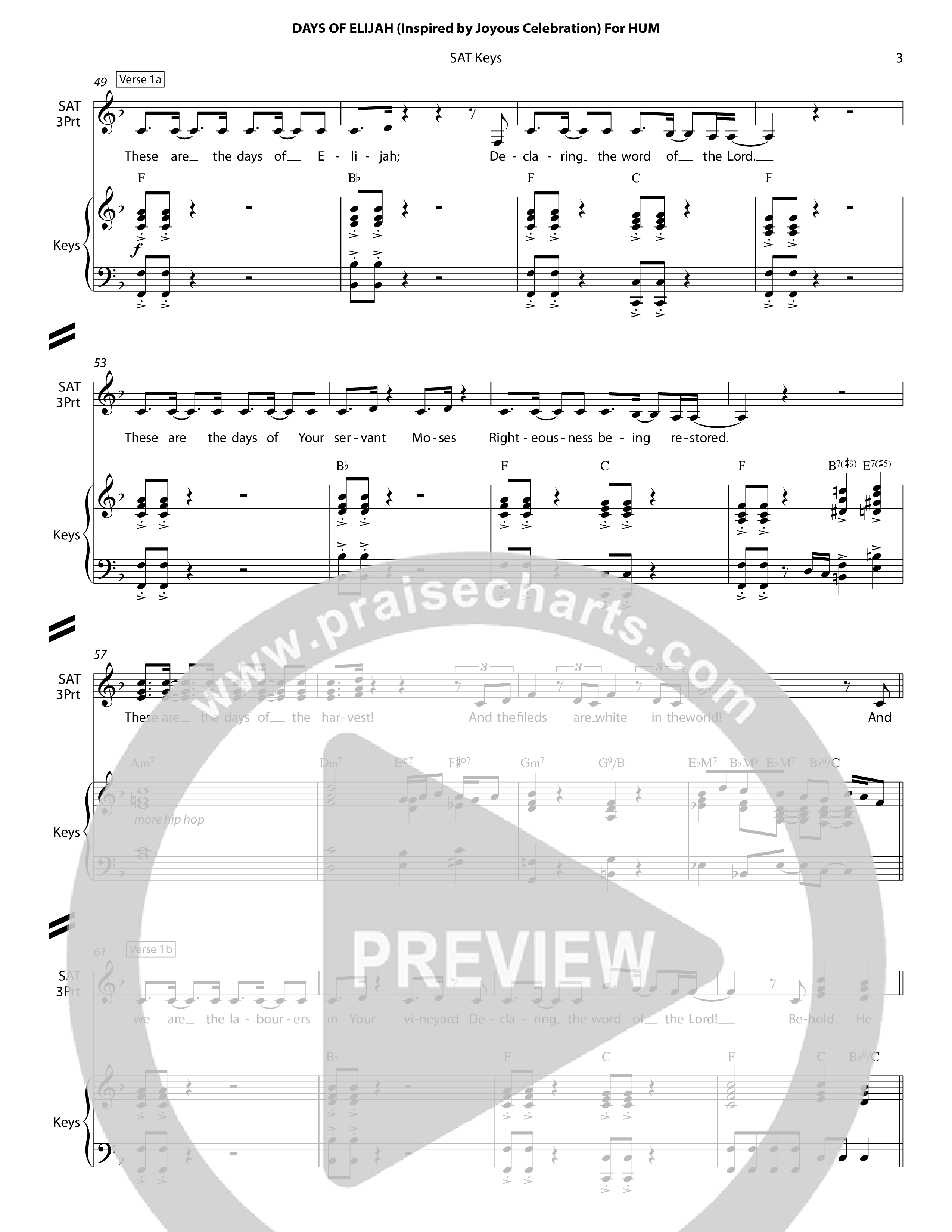 Days of Elijah Lead Sheet (SAT) (Chris Hansen)