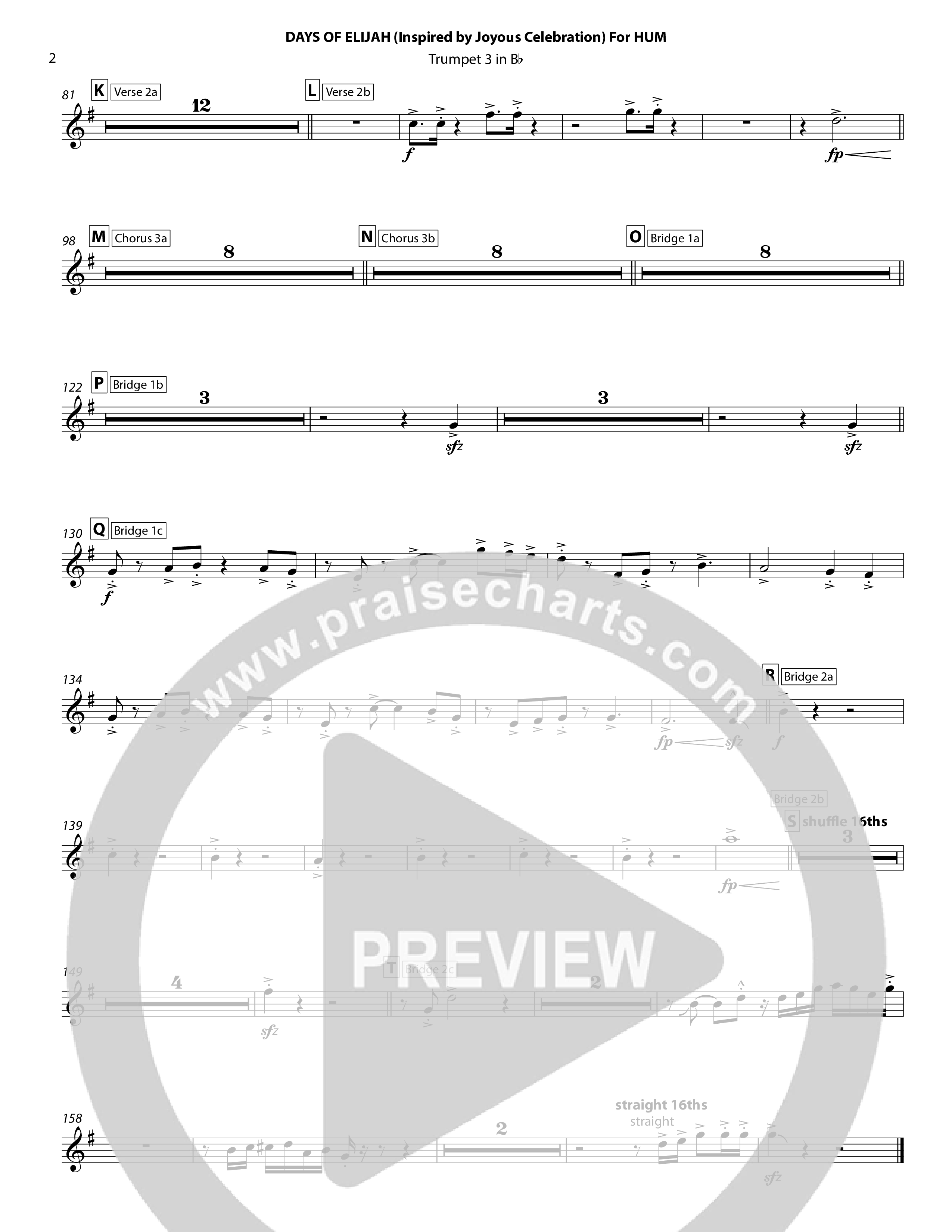 Days of Elijah Trumpet 3/4 (Chris Hansen)