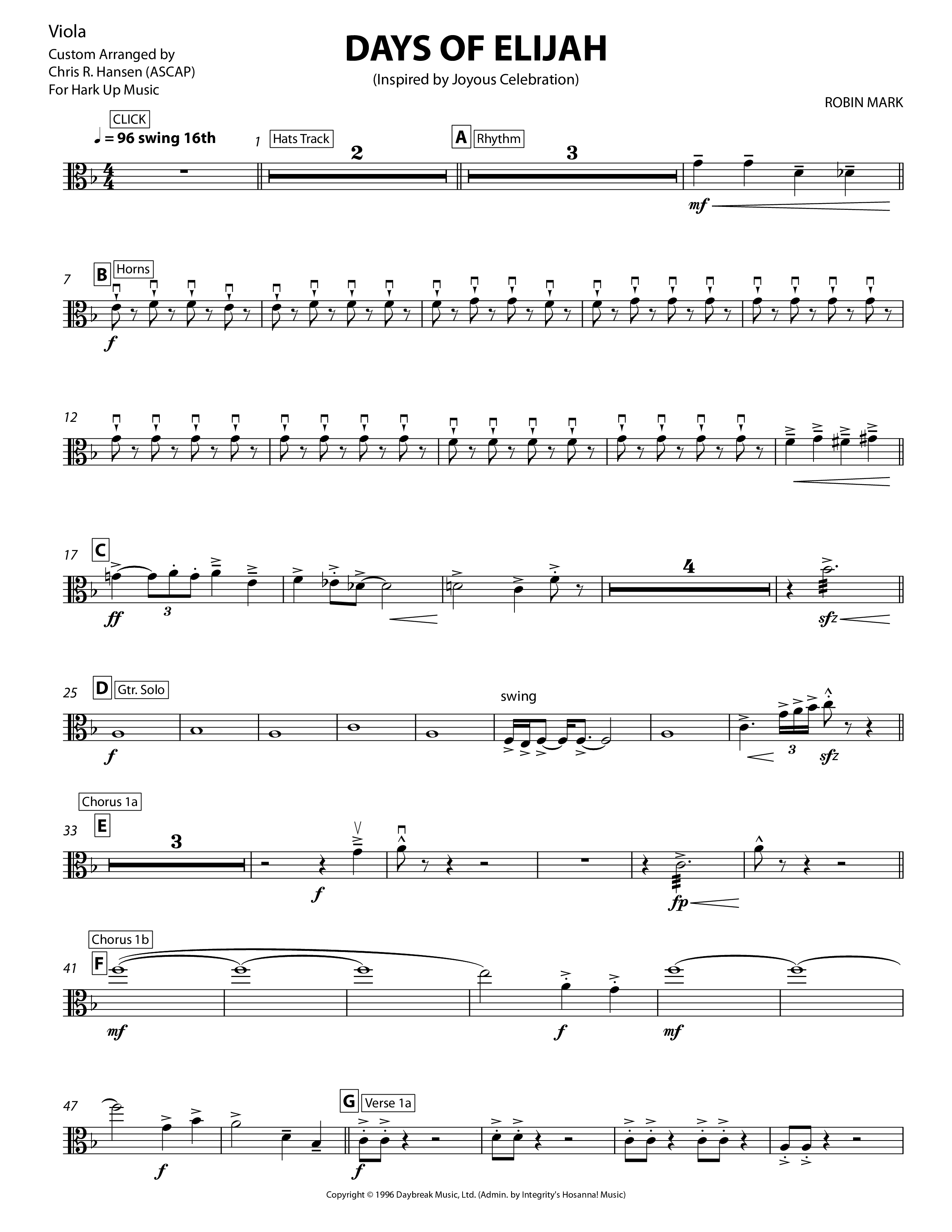 Days of Elijah Viola (Chris Hansen)