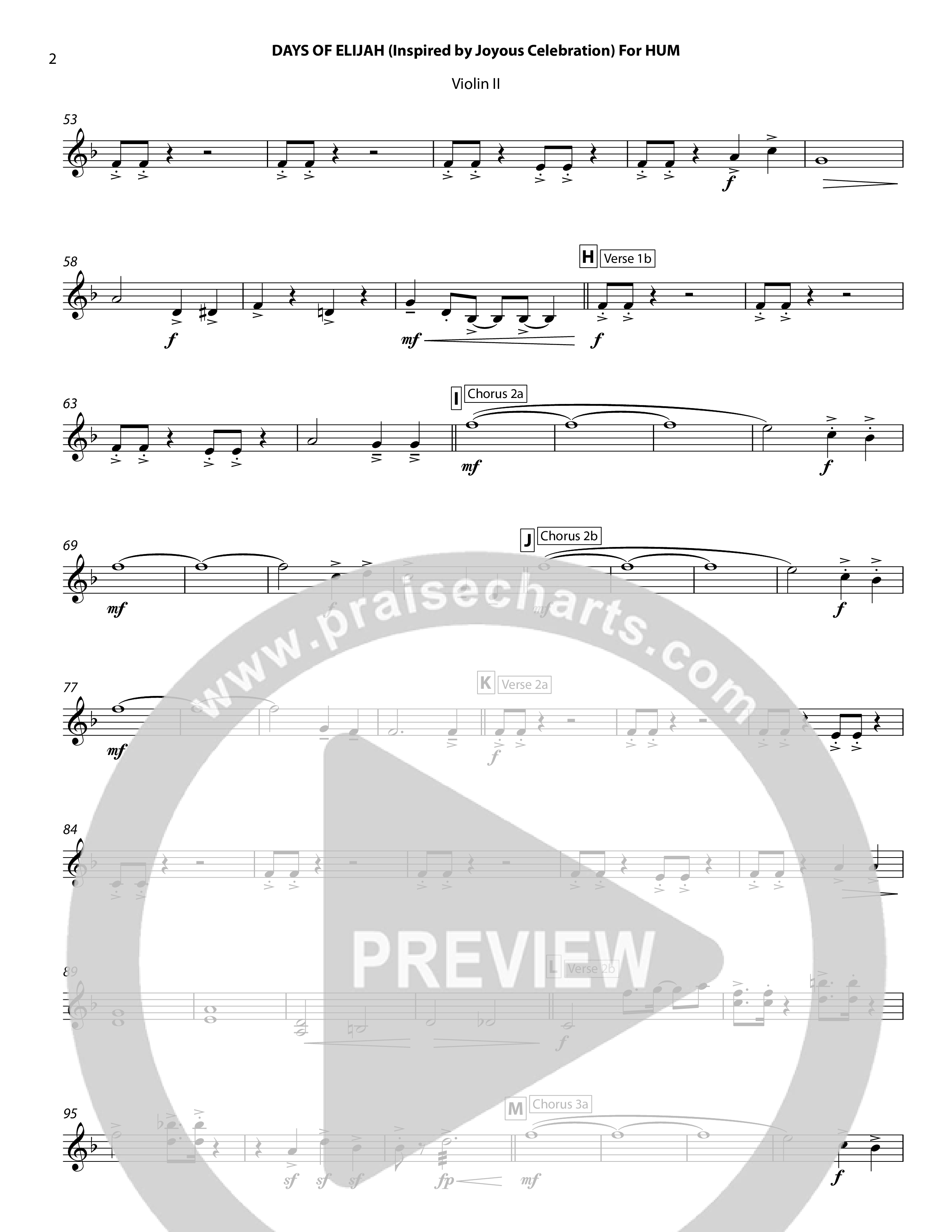 Days of Elijah Violin 2 (Chris Hansen)