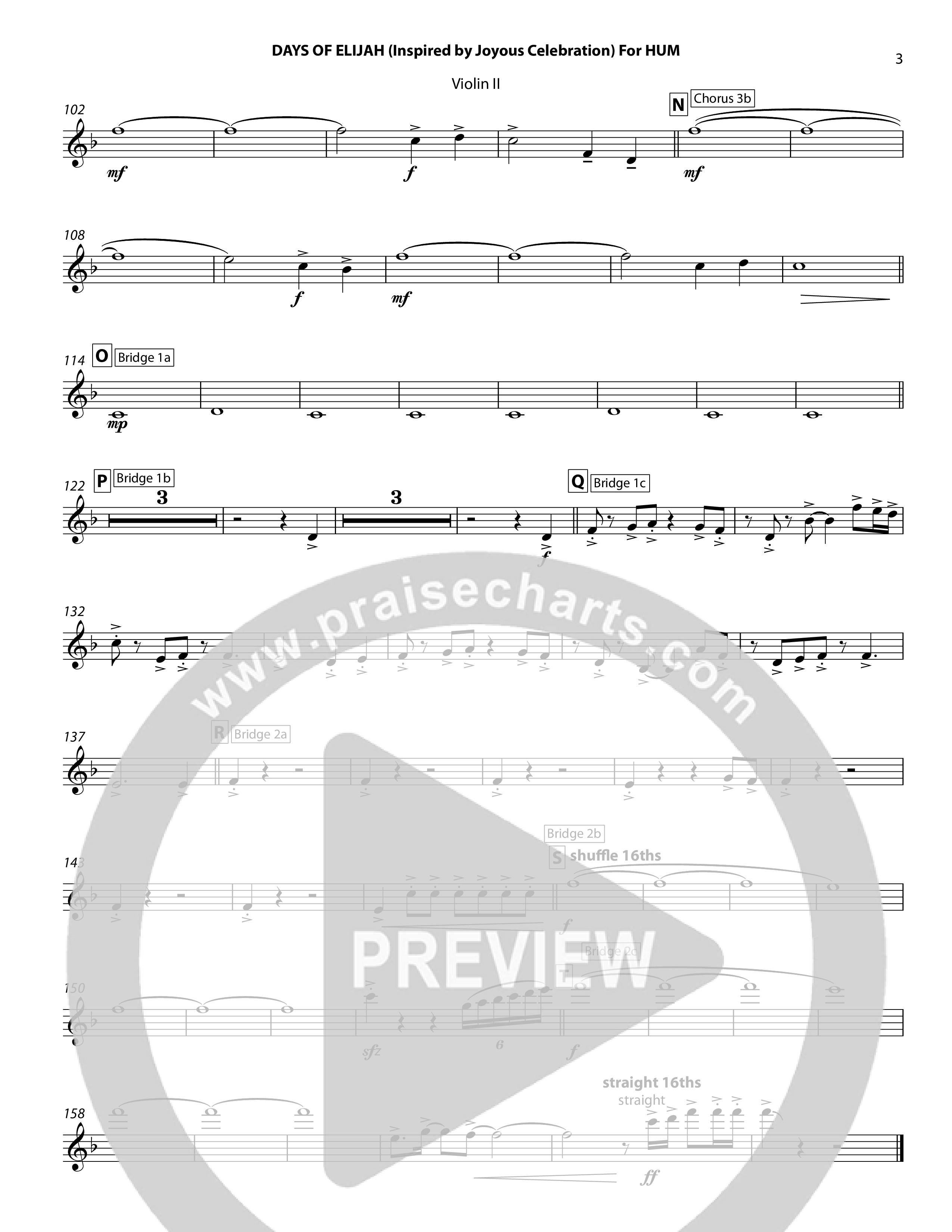 Days of Elijah Violin 2 (Chris Hansen)