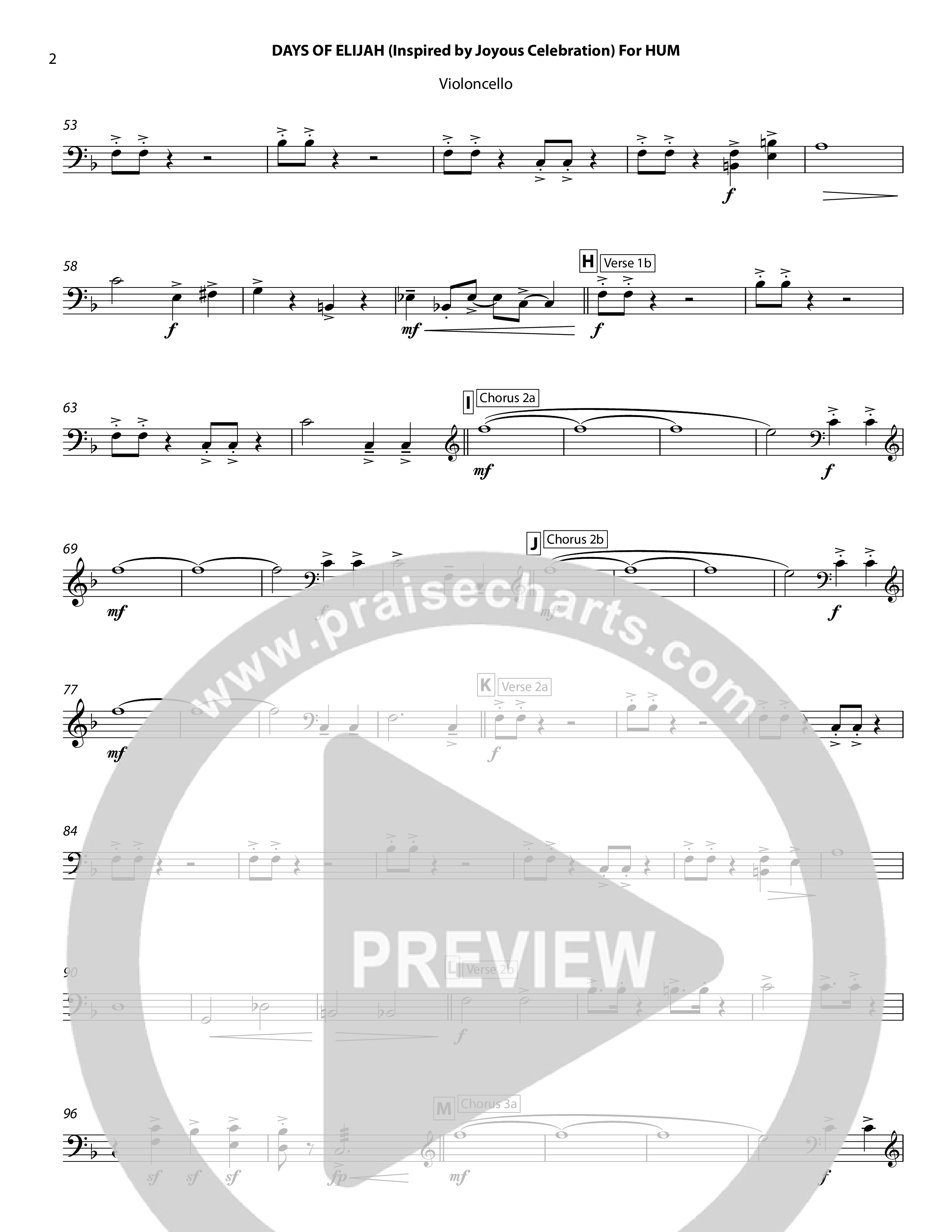 Days of Elijah Violincello (Chris Hansen)