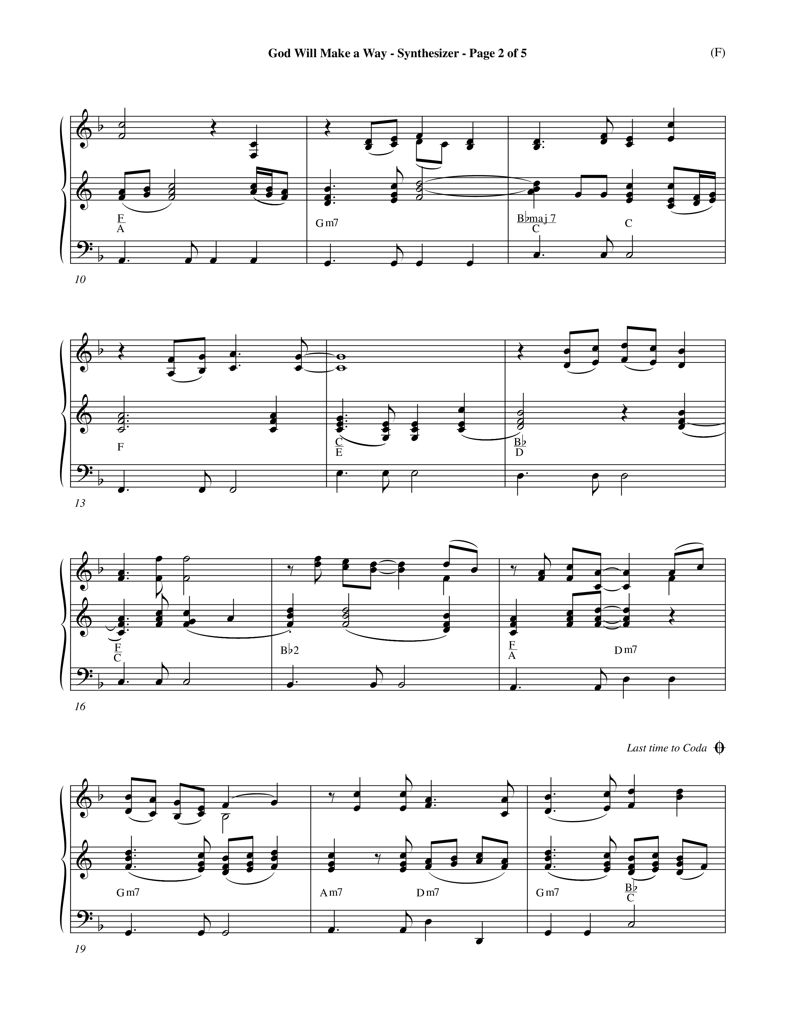 God Will Make A Way (Choral Anthem SATB) Synth (Word Music Choral / Orch. Andrew High / Orch. Shaun Walvoord)
