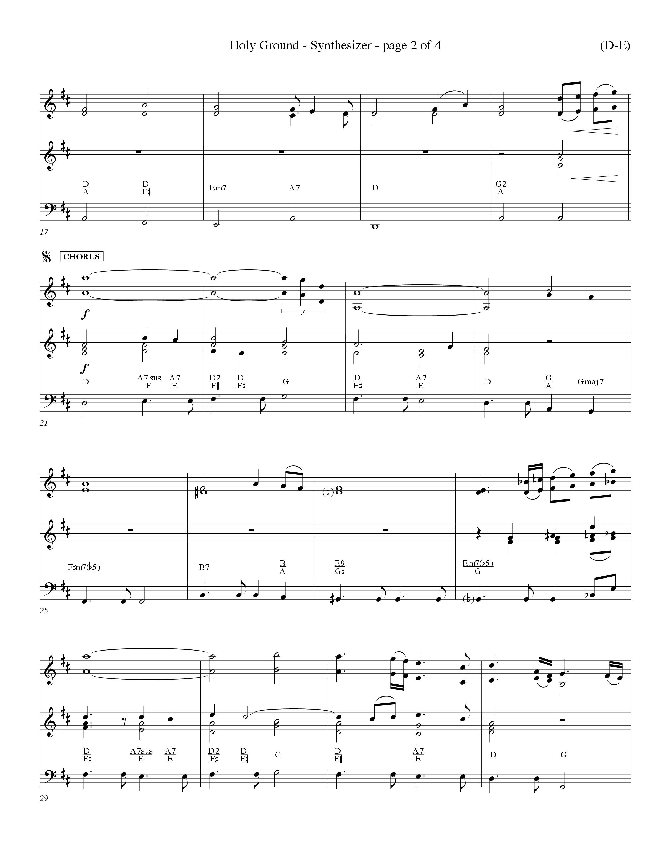 Holy Ground (Choral Anthem SATB) Synth (Word Music Choral / Orch. Don Hart / Orch. Wayne Yankie)