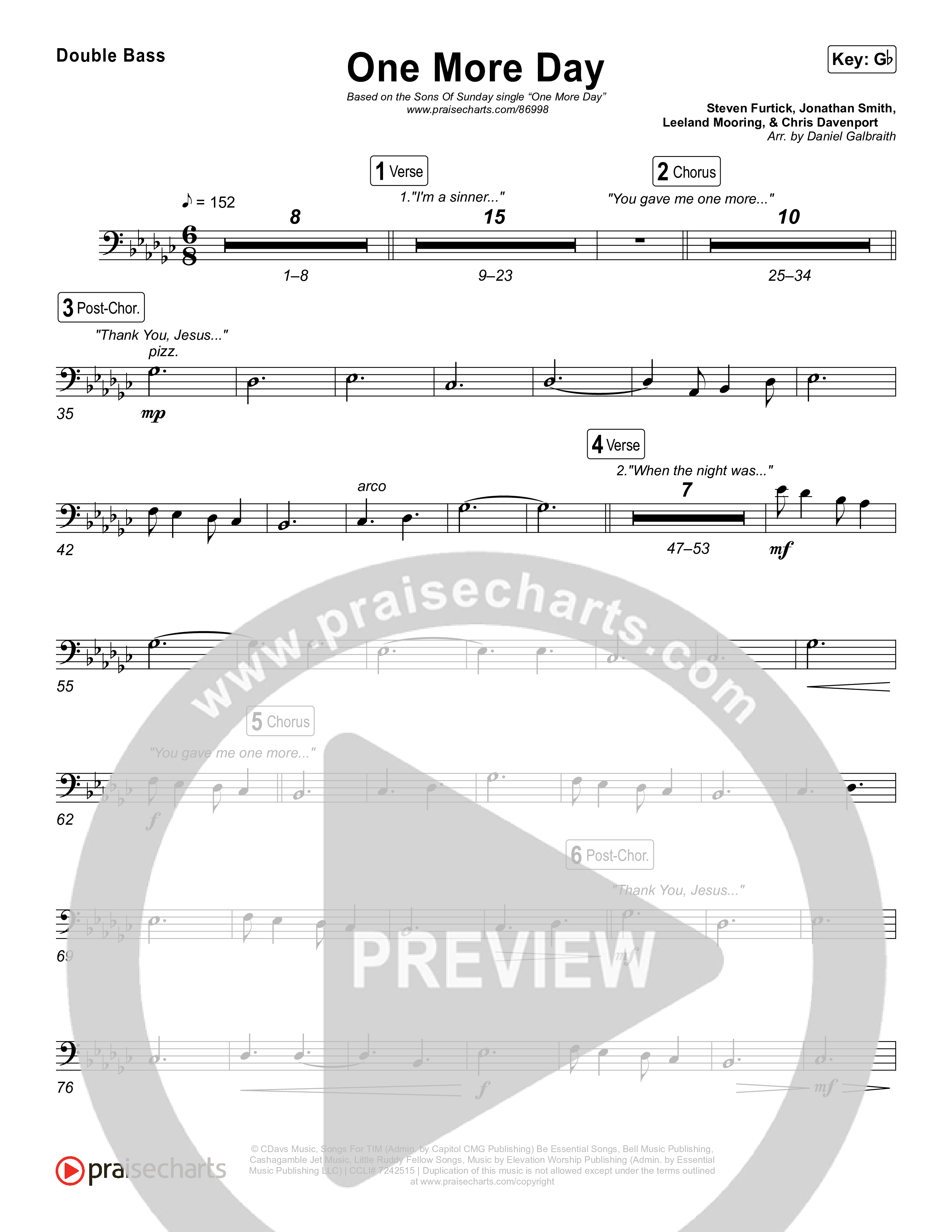 One More Day String Bass (Sons Of Sunday)