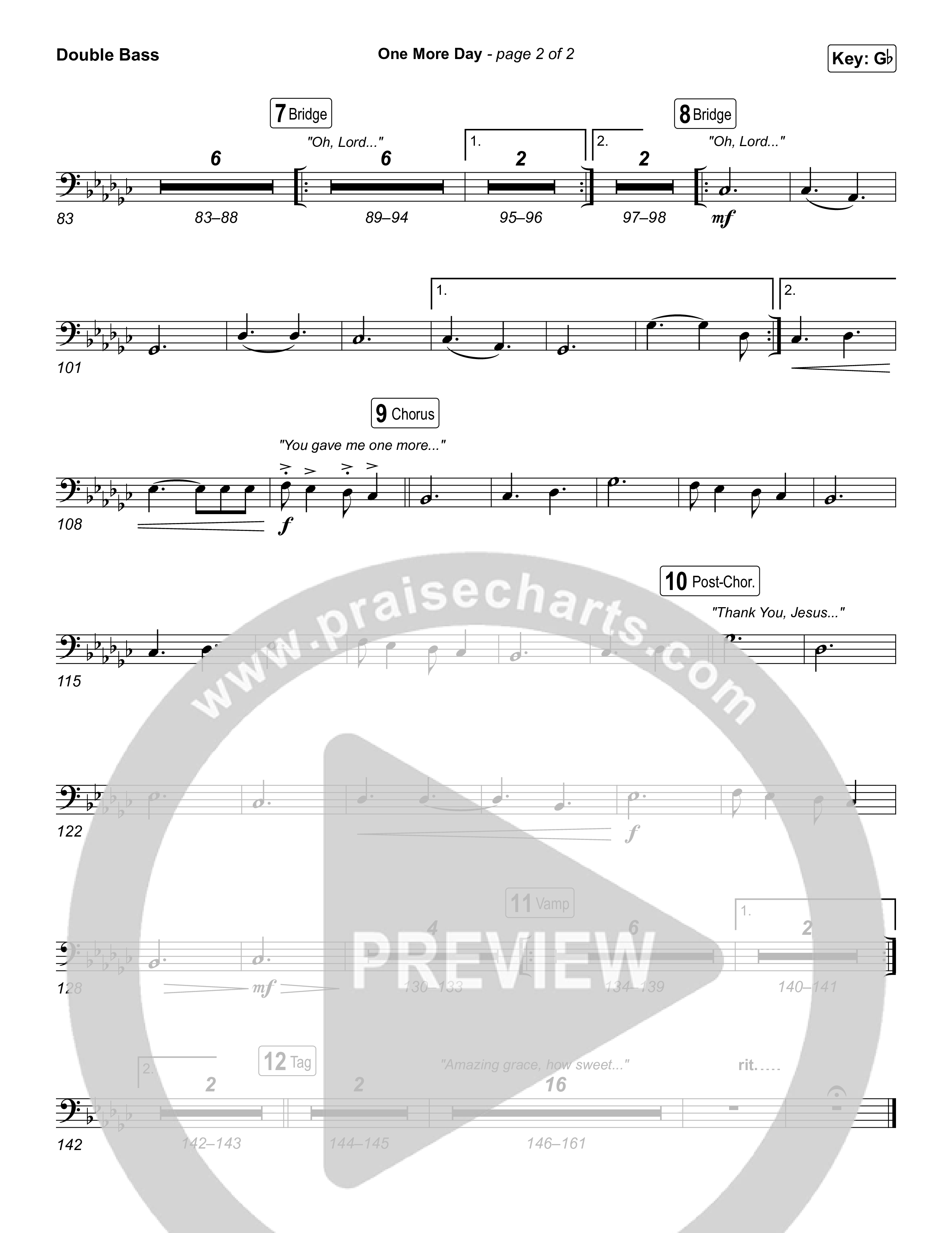 One More Day String Bass (Sons Of Sunday)