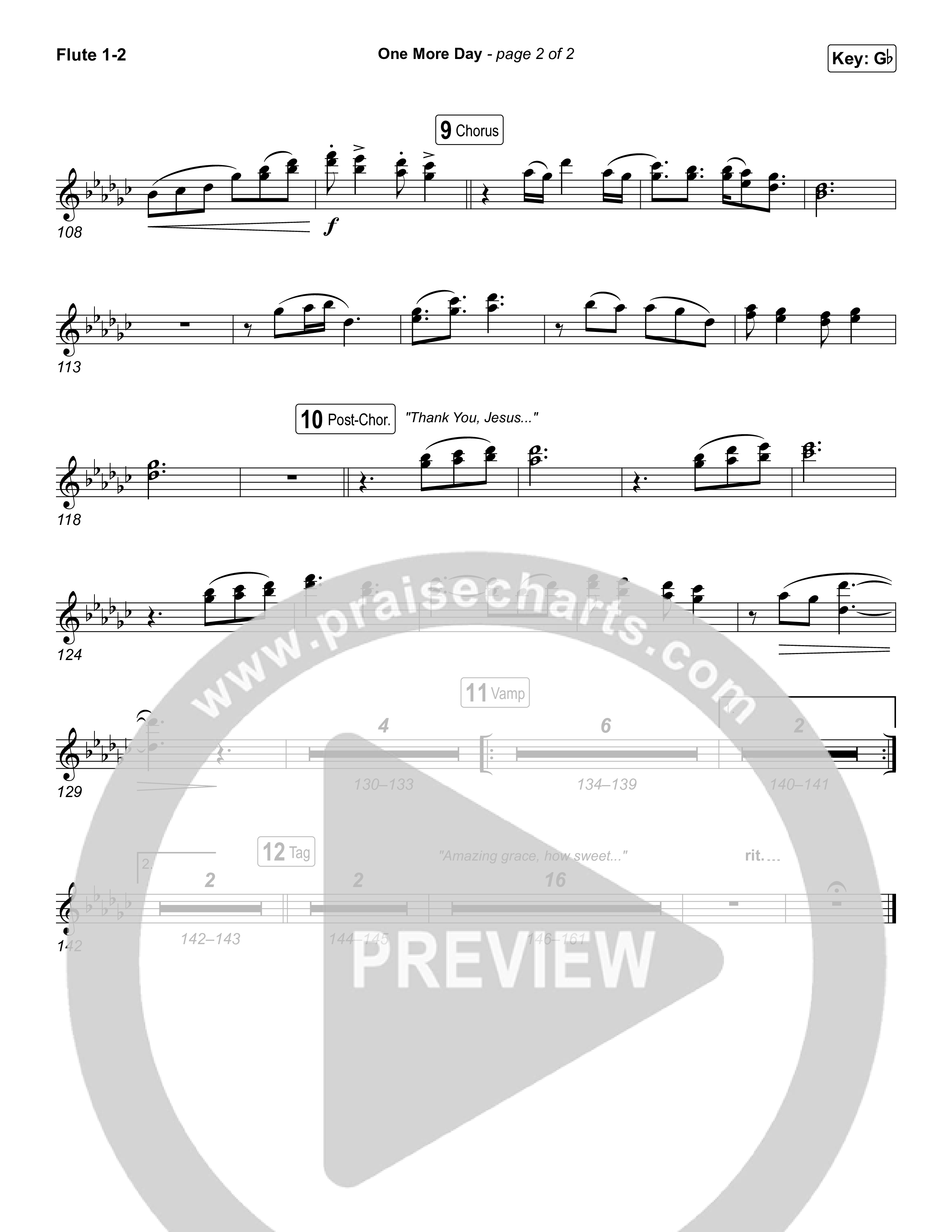 One More Day Flute 1,2 (Sons Of Sunday)