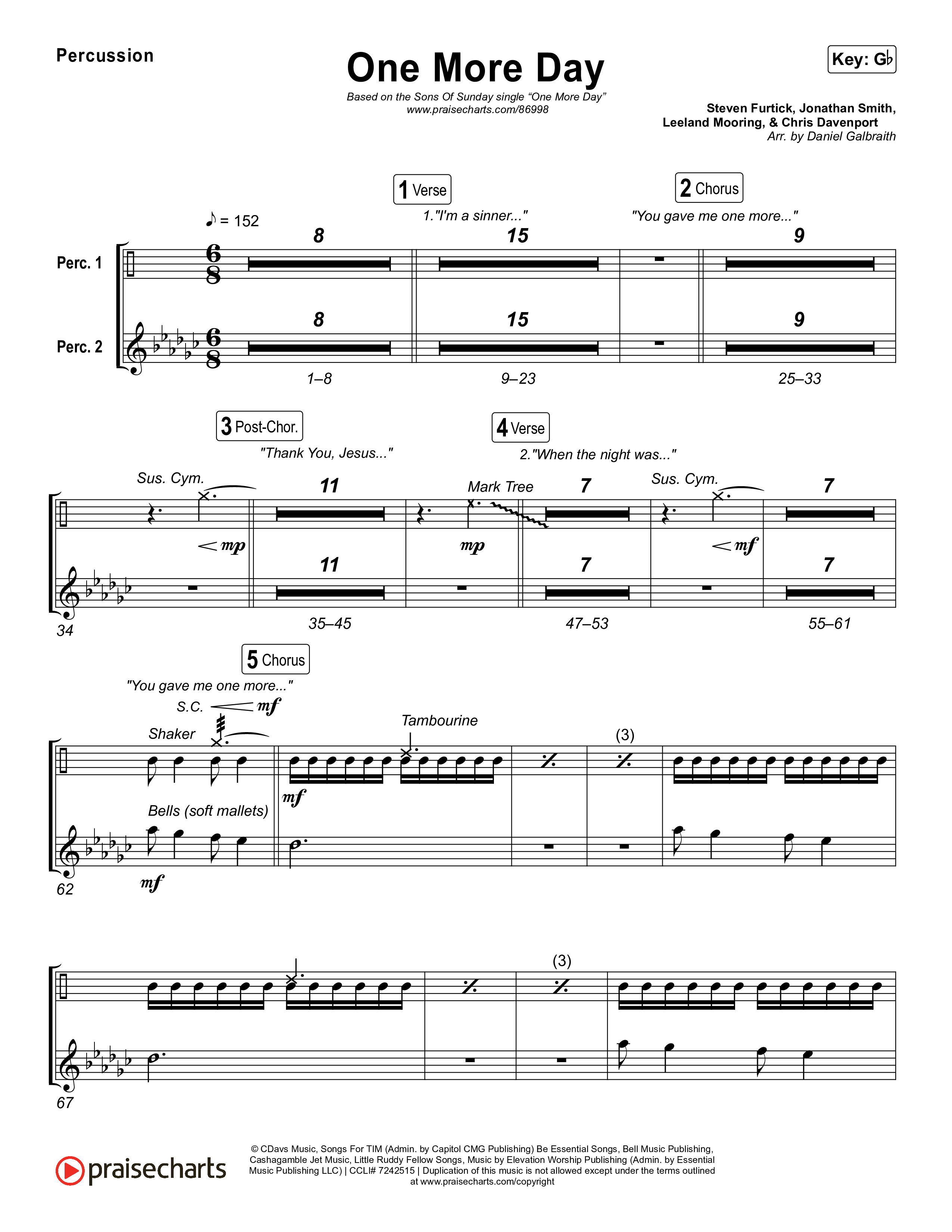 One More Day Percussion (Sons Of Sunday)