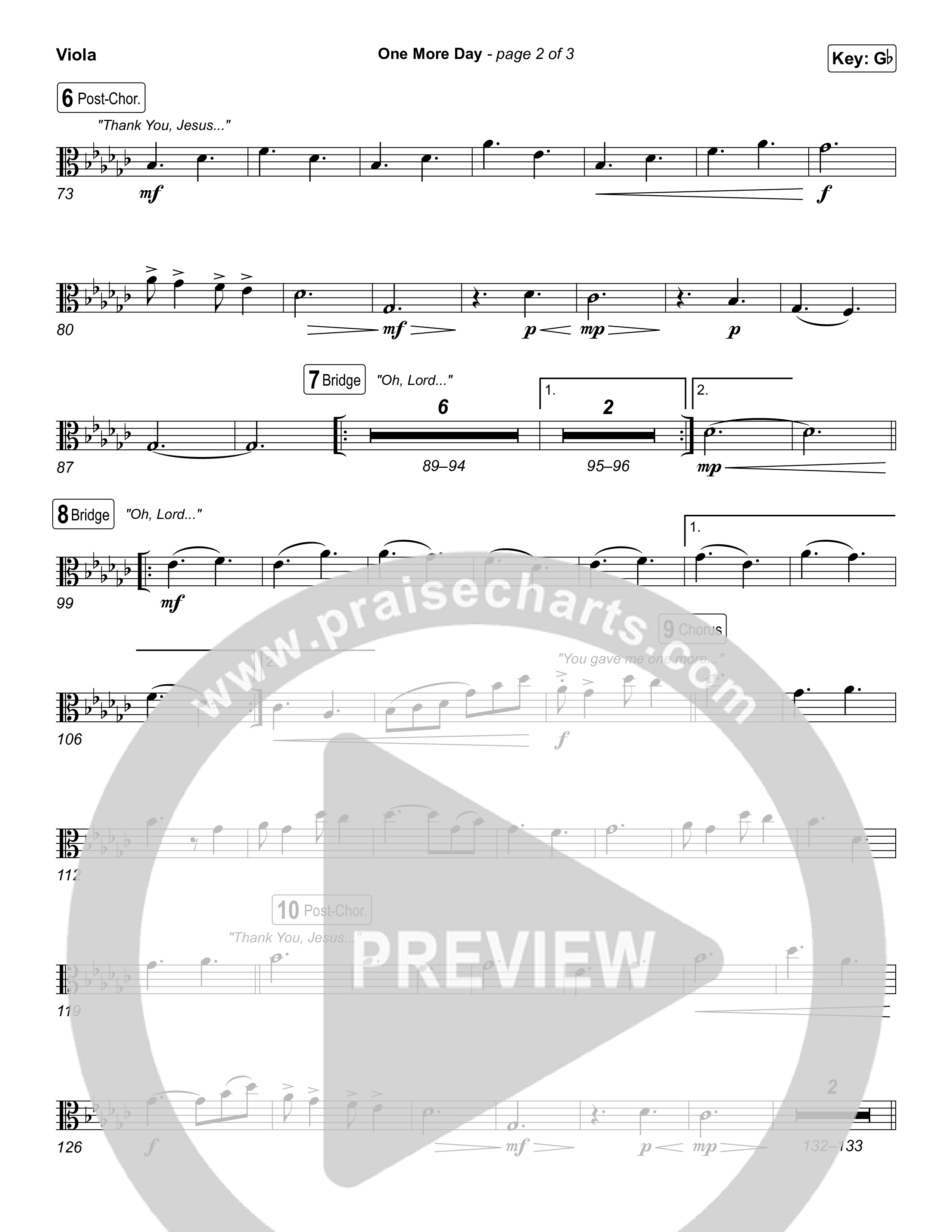 One More Day Viola (Sons Of Sunday)