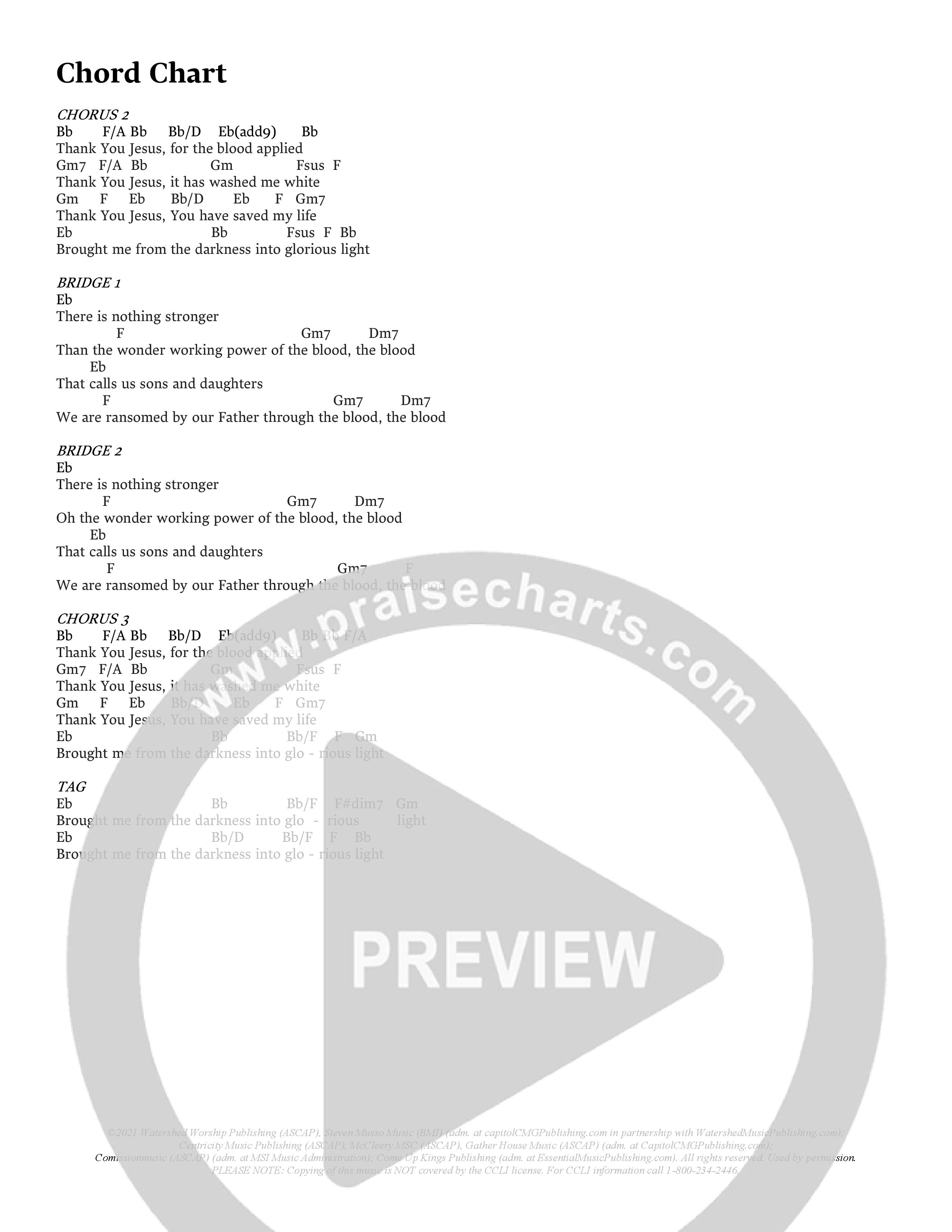 Thank You Jesus For The Blood (Choral Anthem SATB) Chords & Lyrics (Prestonwood Worship / Arr. Jonathan Walker)