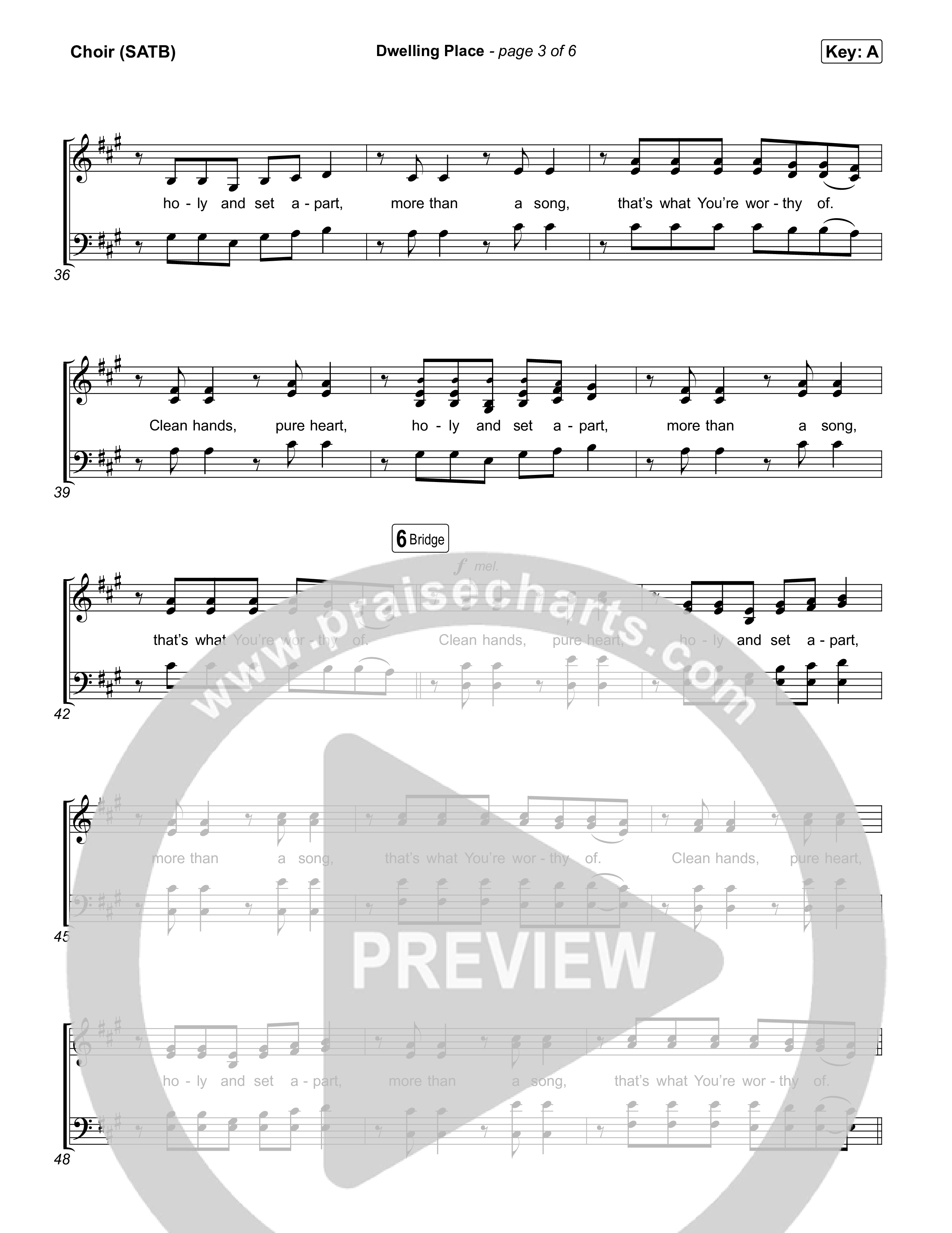 Dwelling Place Choir Sheet (SATB) (The Belonging Co / Mitch Wong / Mia Fieldes)