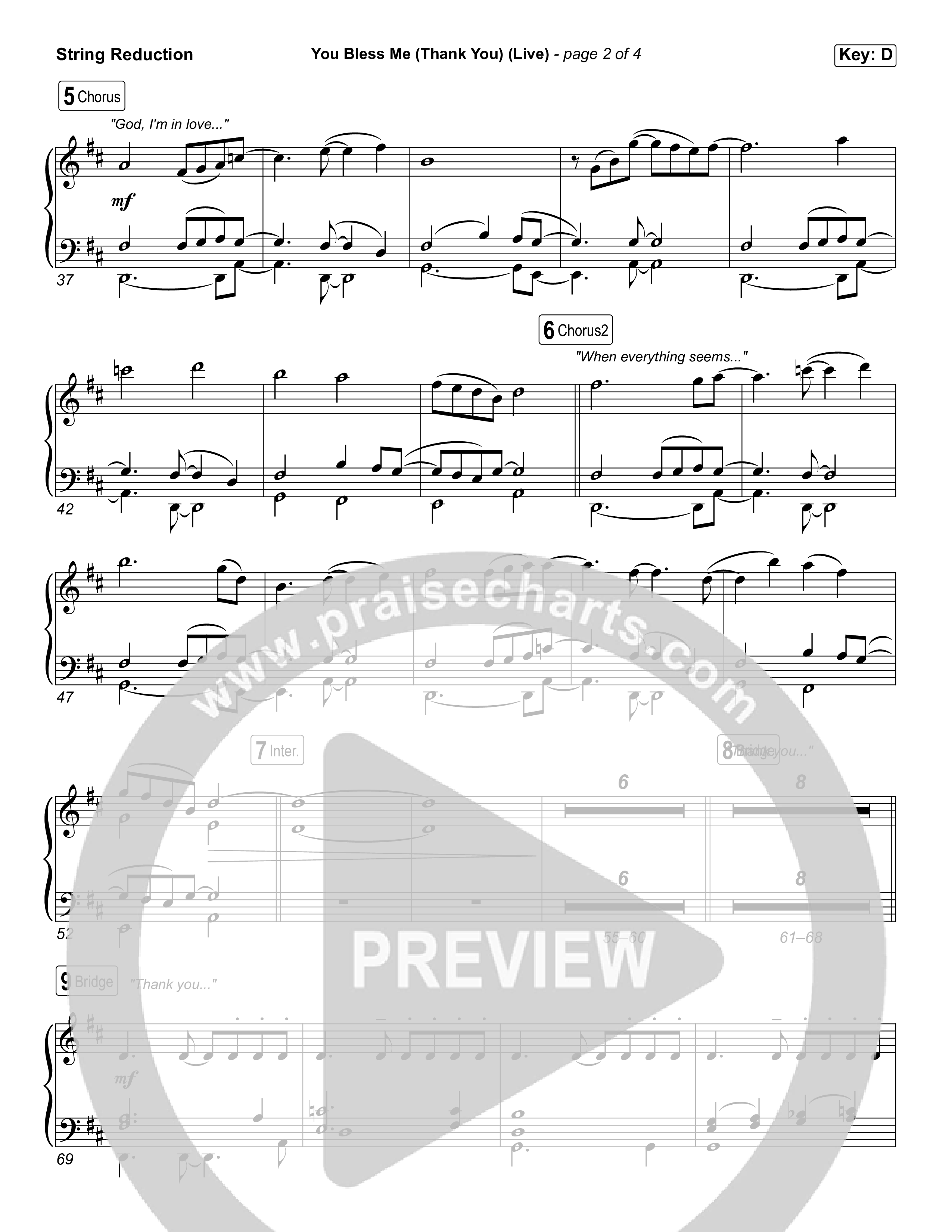 You Bless Me (Thank You) (Worship Choir/SAB) String Reduction (We The Kingdom / Dwan Hill / The Choir Room / Arr. Luke Gambill)