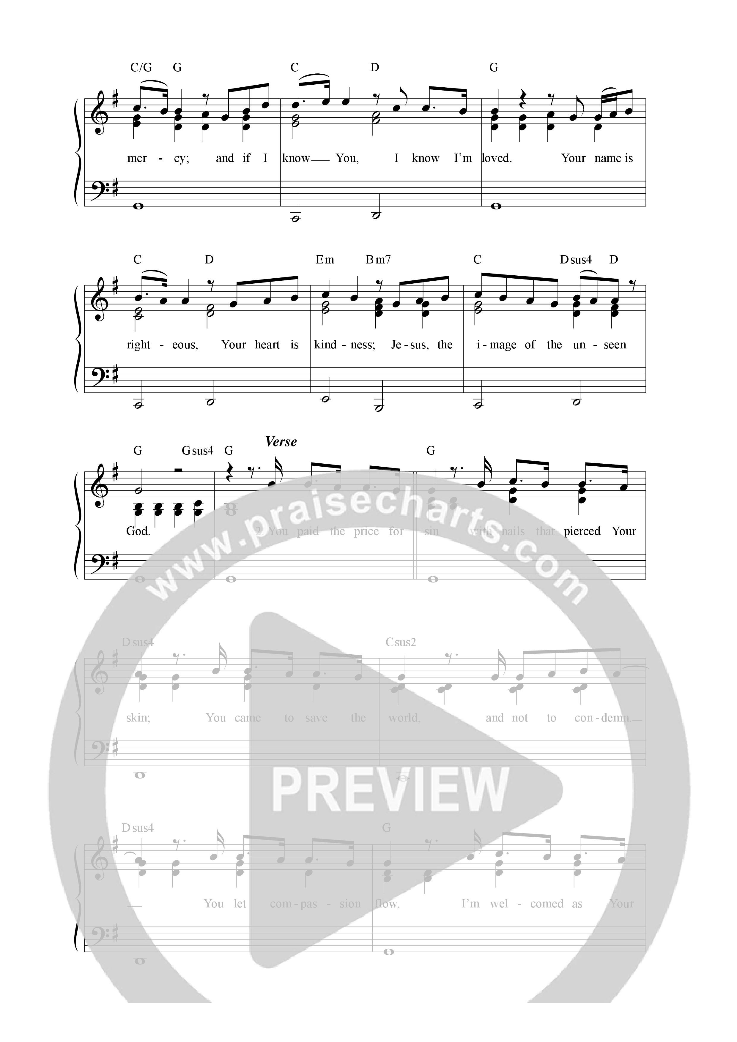The Image Lead Sheet (Mel) (Gather Worship / Matt Redman / kaestrings)