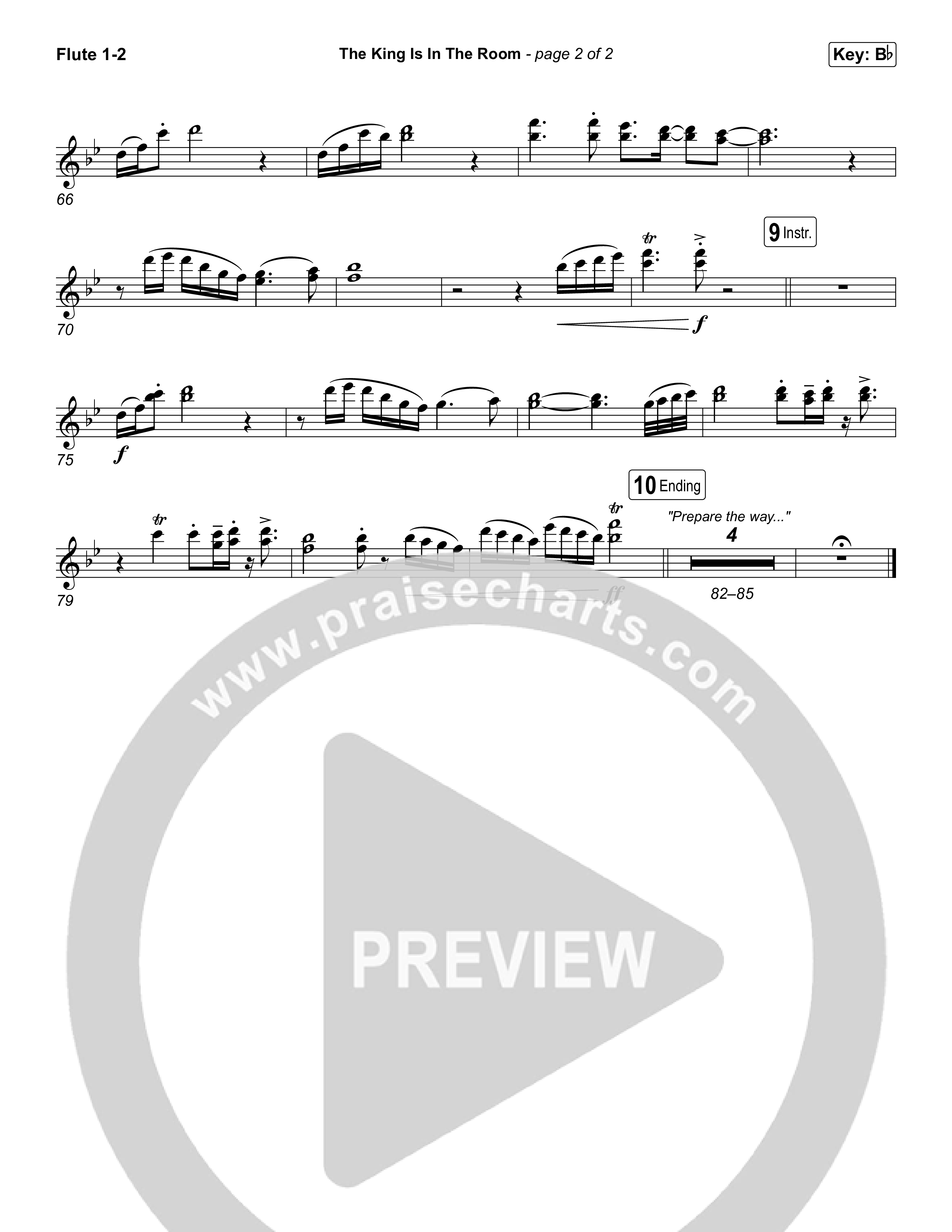 The King Is In The Room (Choral Anthem SATB) Wind Pack (Phil Wickham / Arr. Luke Gambill)