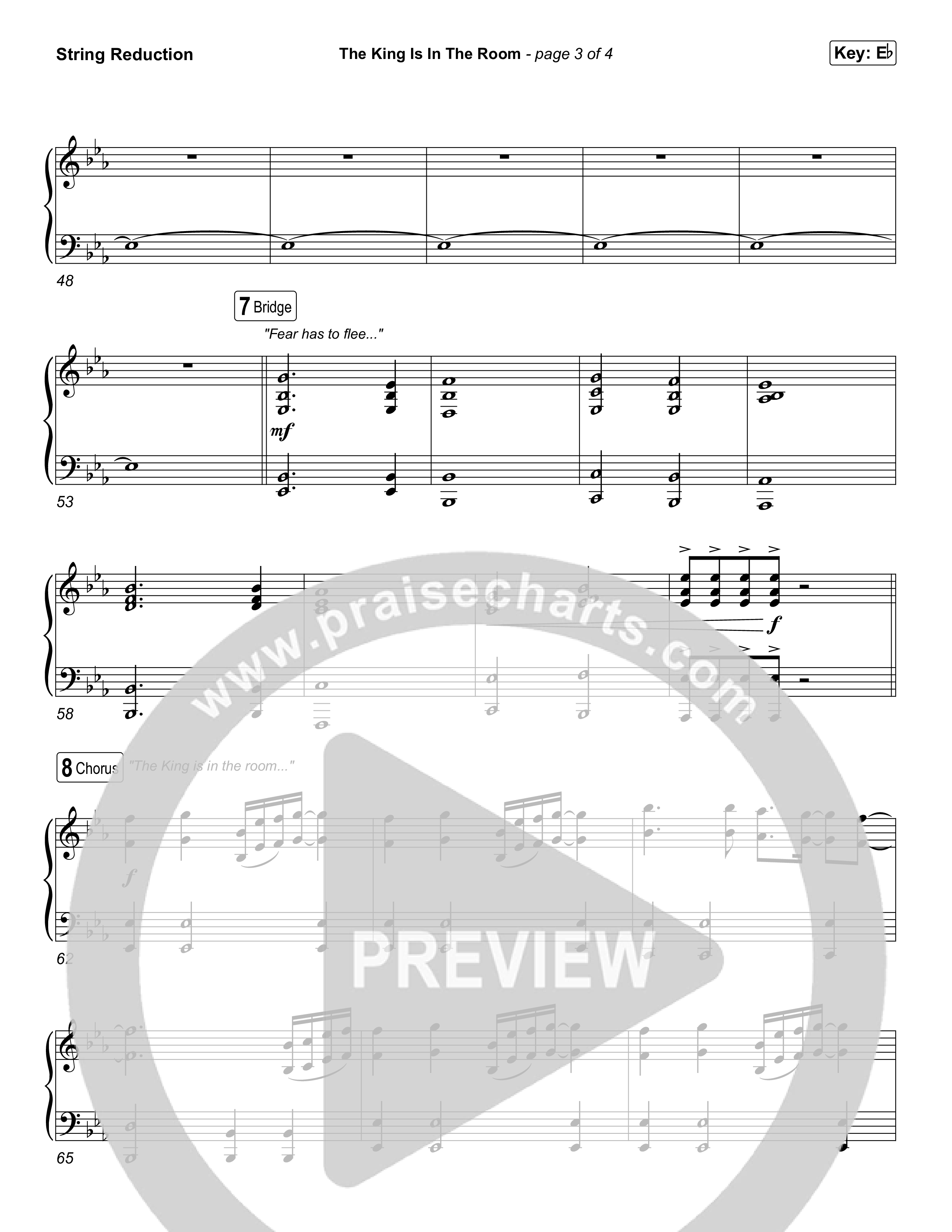 The King Is In The Room (Worship Choir/SAB) String Reduction (Phil Wickham / Arr. Luke Gambill)