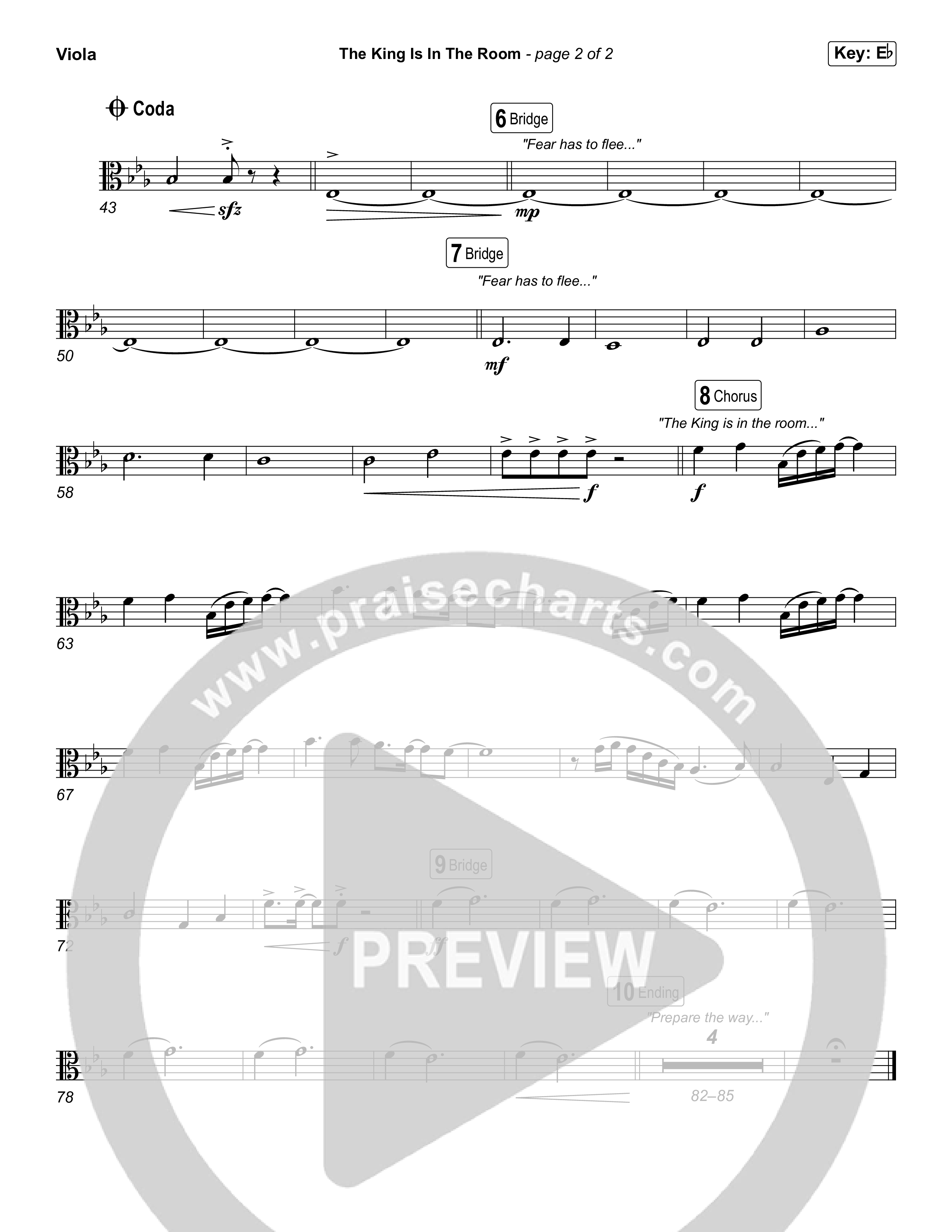 The King Is In The Room (Sing It Now) Viola (Phil Wickham / Arr. Luke Gambill)