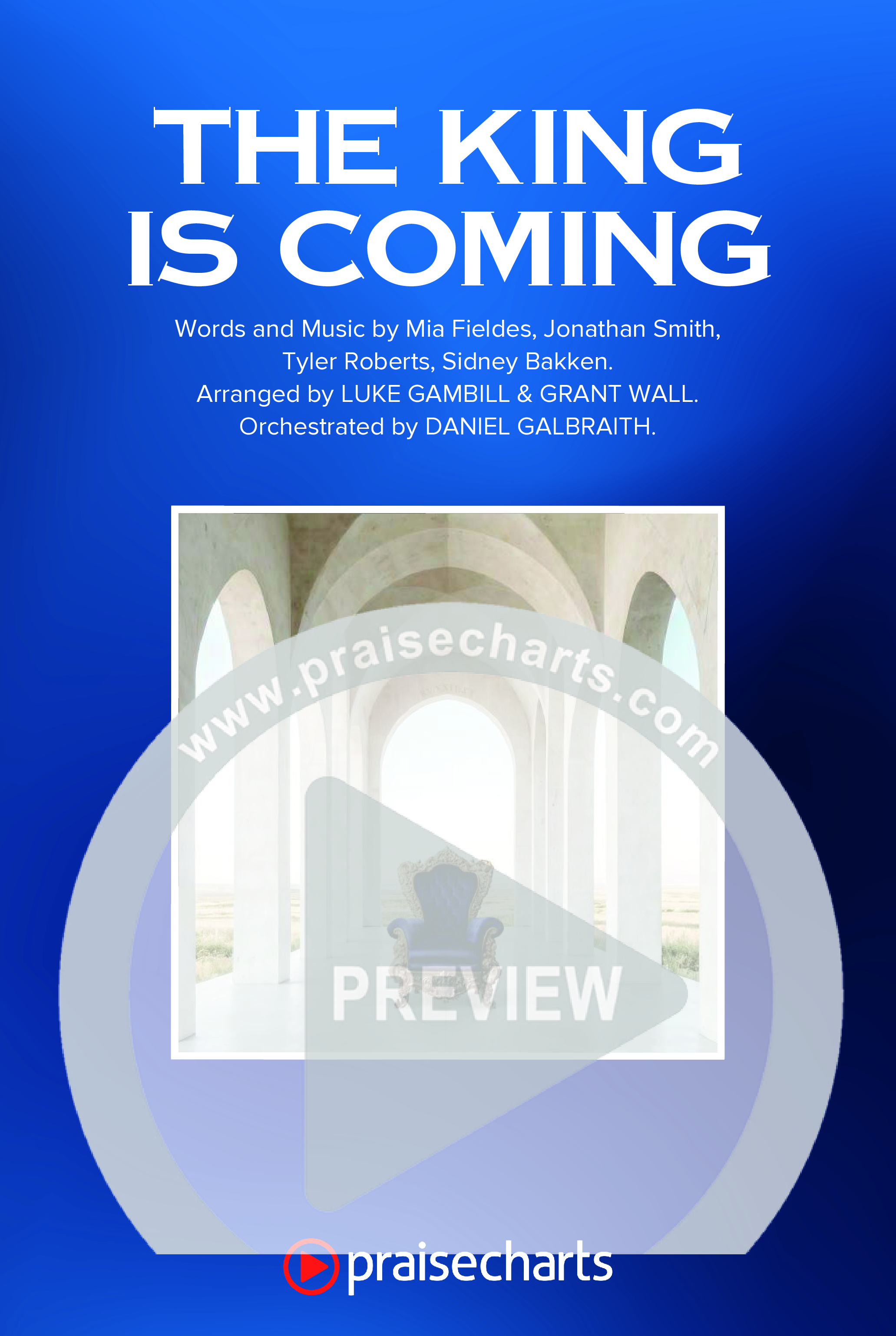 The King Is Coming (Sing It Now) Octavo Cover Sheet (Red Rocks Worship / Arr. Luke Gambill)