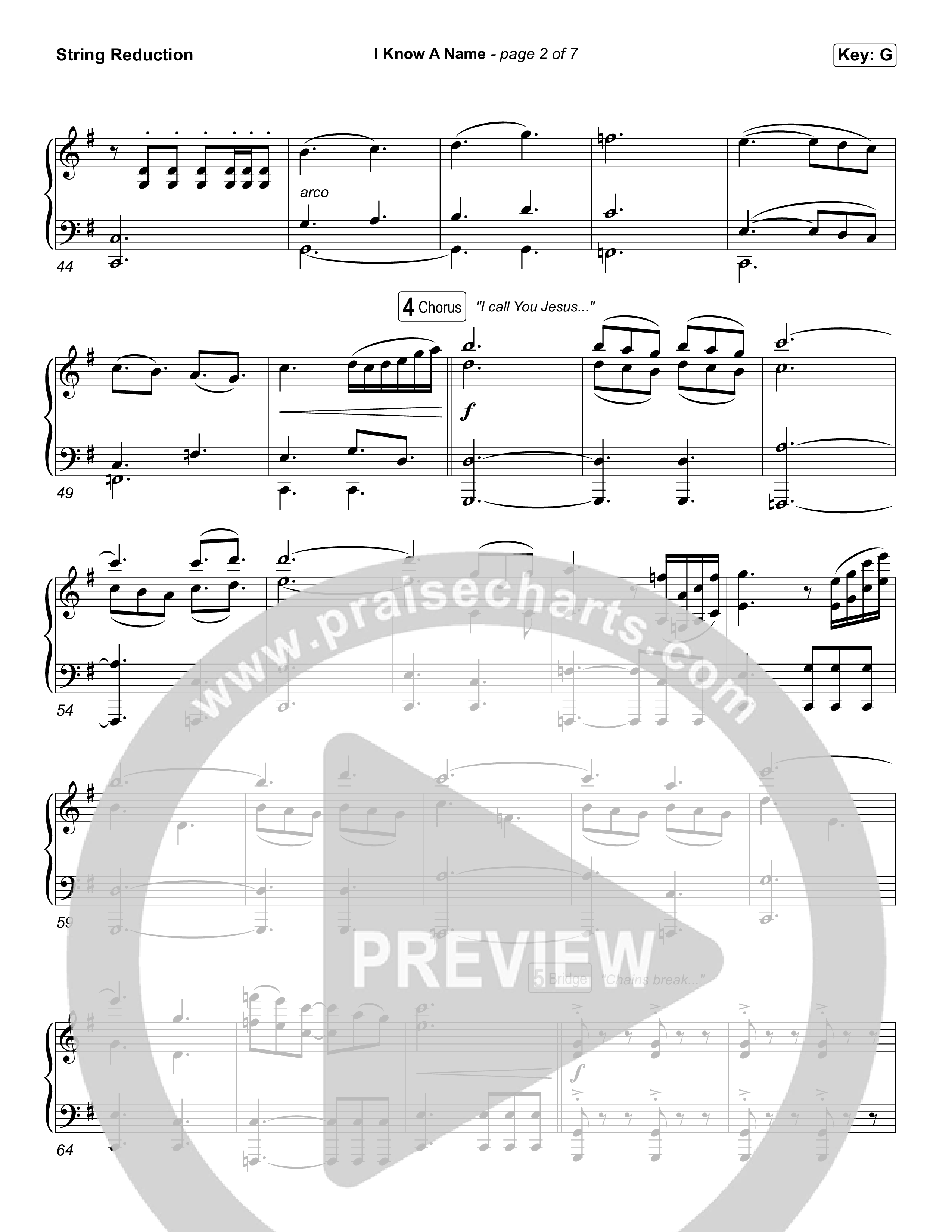 I Know A Name (Worship Choir/SAB) String Reduction (Elevation Worship / Chris Brown / Brandon Lake / Arr. Luke Gambill)