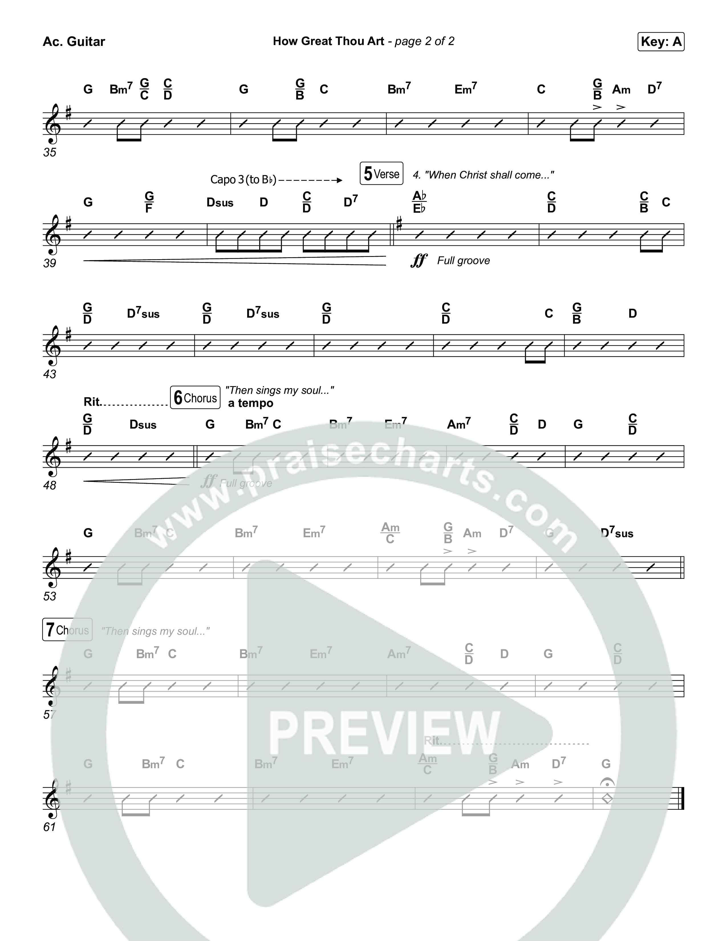 How Great Thou Art Acoustic Guitar (Keith & Kristyn Getty / Sing!)