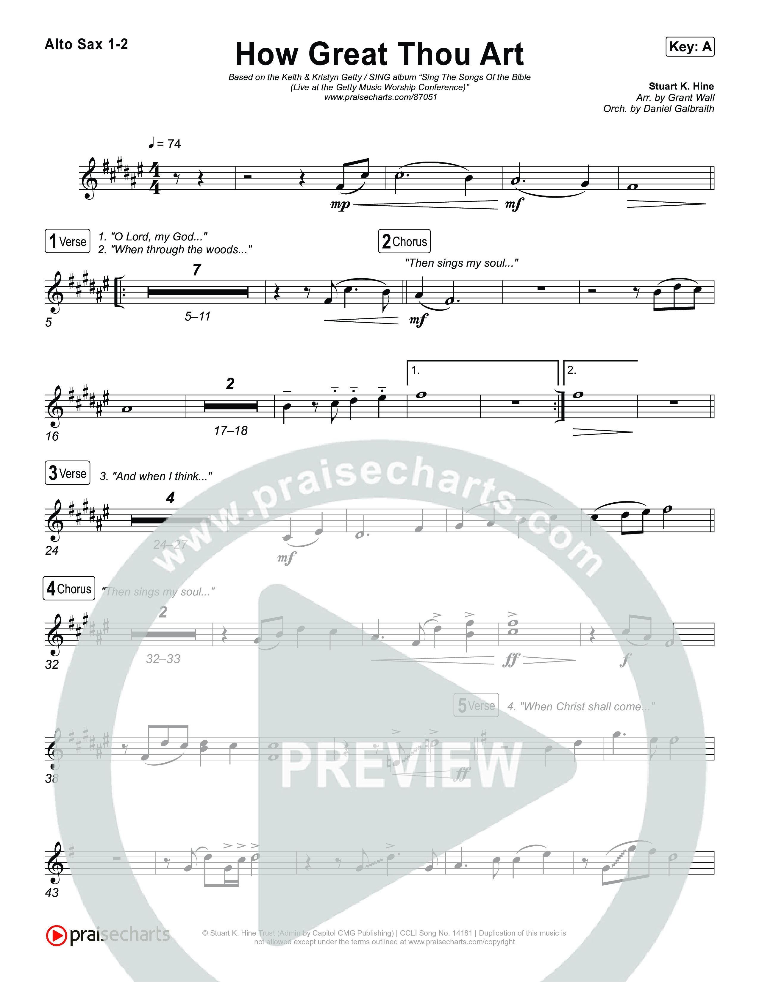 How Great Thou Art Sax Pack (Keith & Kristyn Getty / Sing!)