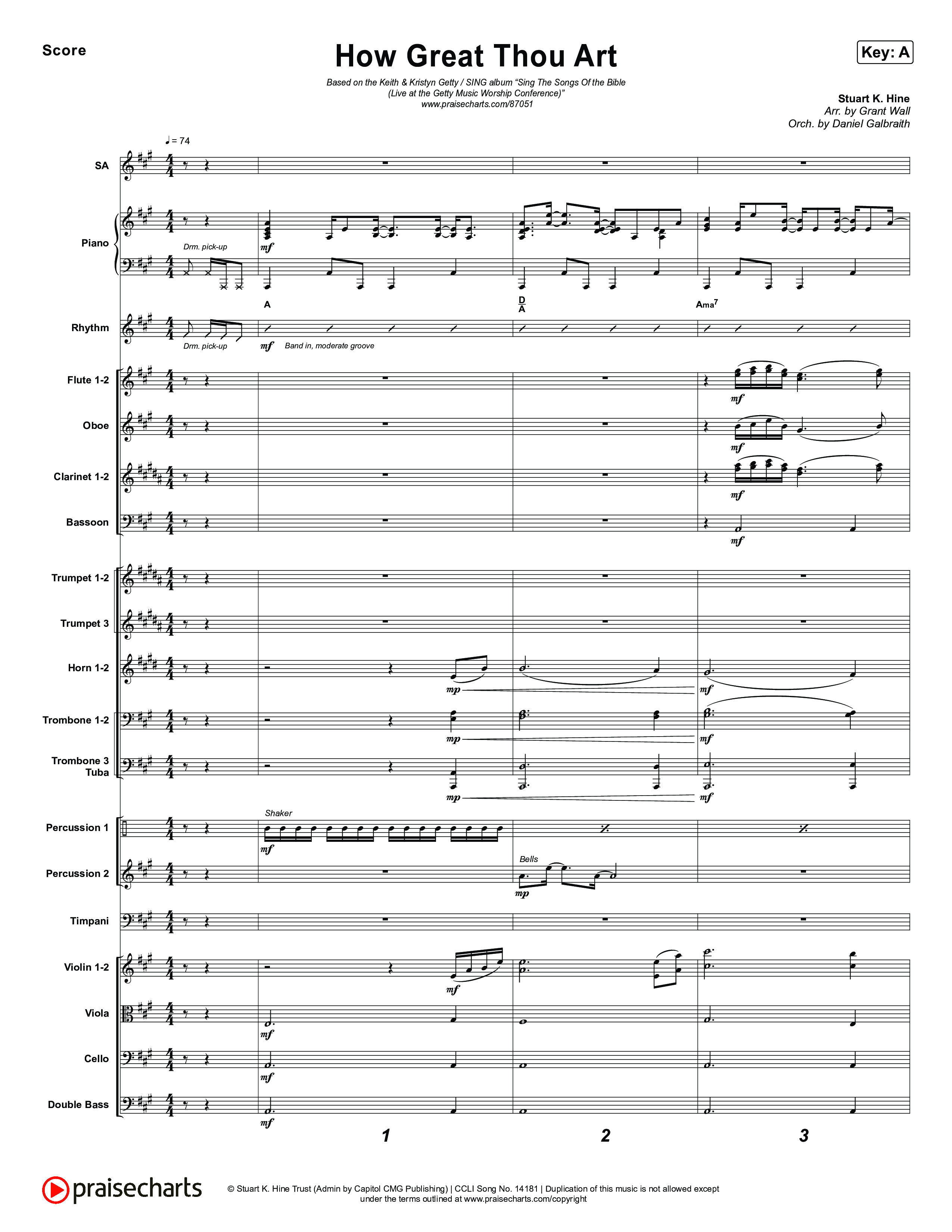 How Great Thou Art Conductor's Score (Keith & Kristyn Getty / Sing!)