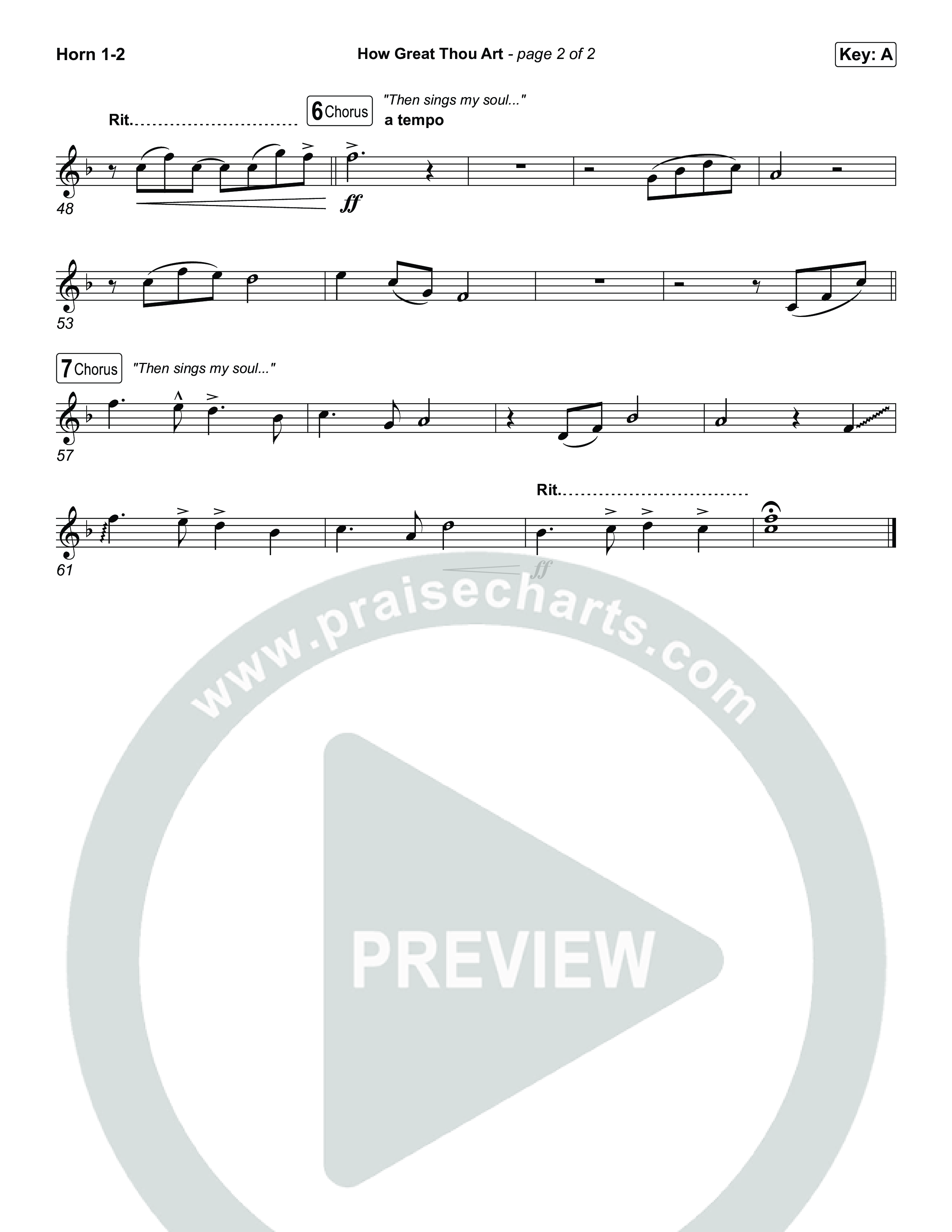 How Great Thou Art French Horn 1,2 (Keith & Kristyn Getty / Sing!)