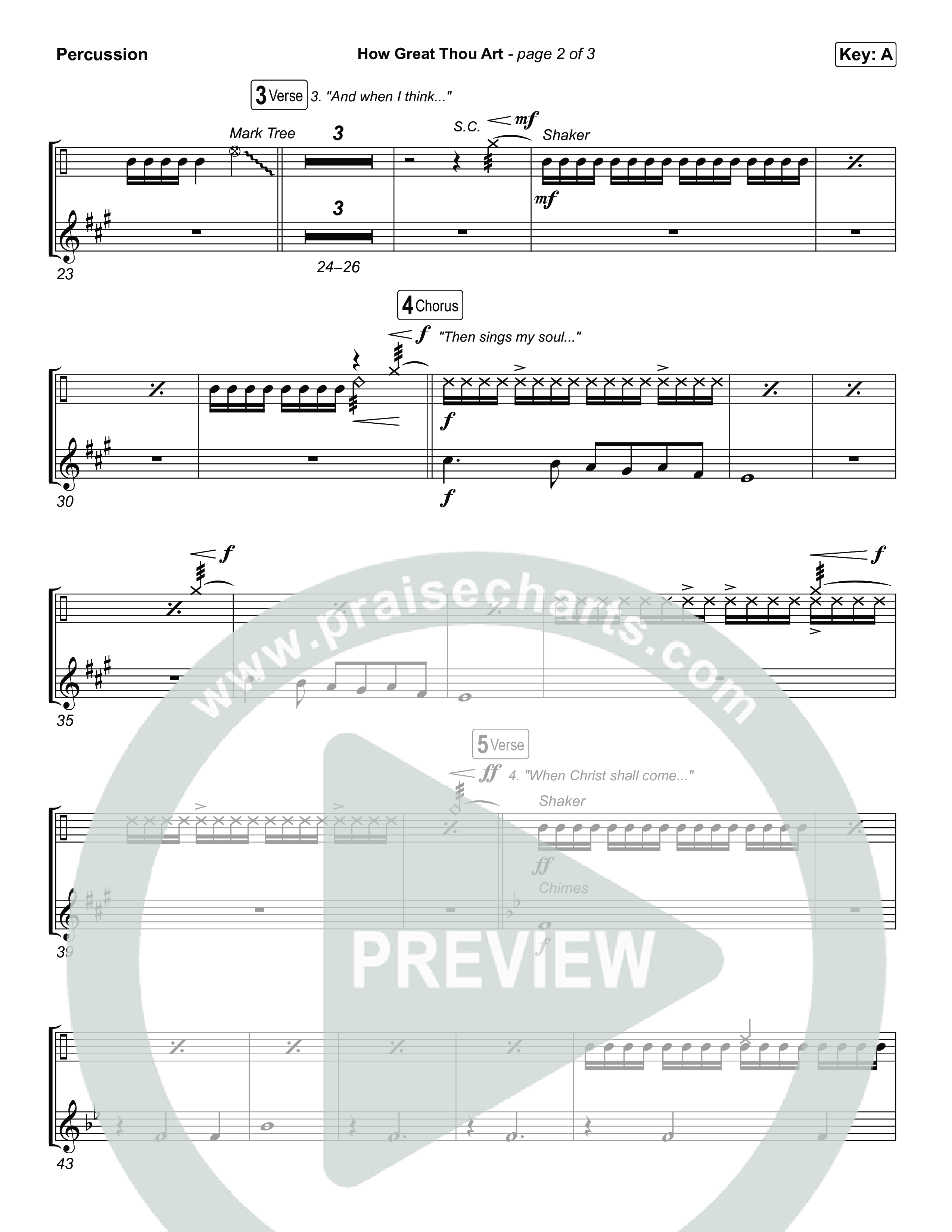 How Great Thou Art Percussion (Keith & Kristyn Getty / Sing!)