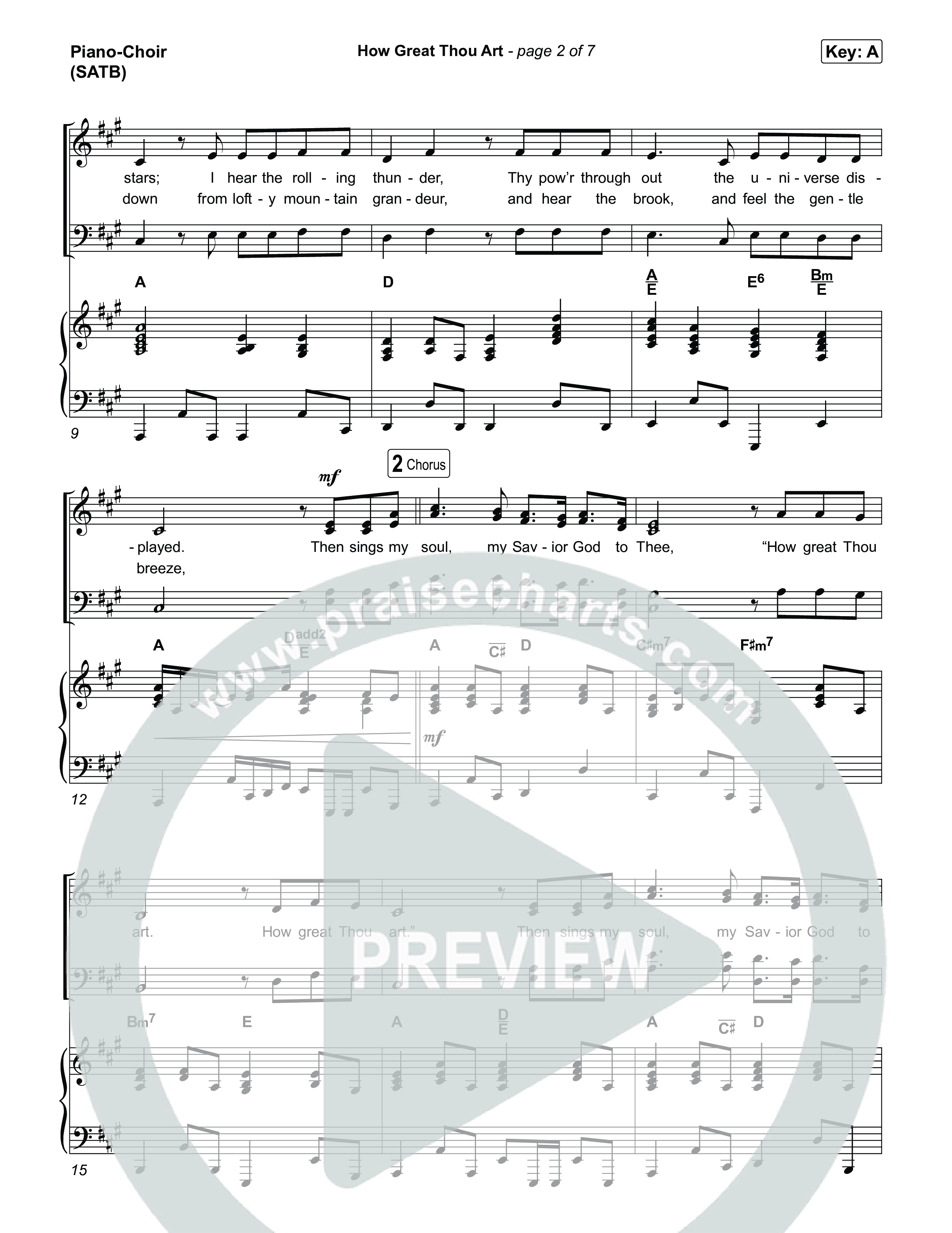 How Great Thou Art Piano/Vocal (SATB) (Keith & Kristyn Getty / Sing!)