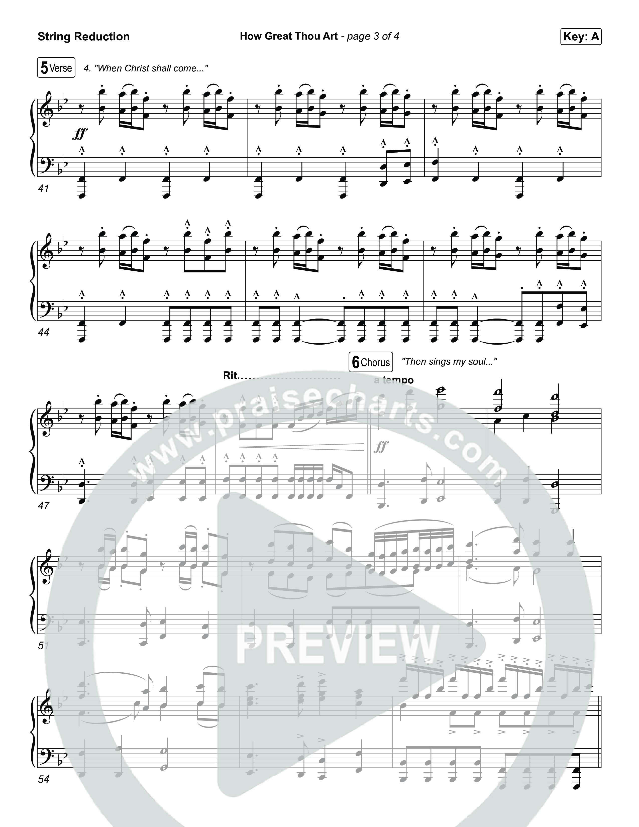 How Great Thou Art String Reduction (Keith & Kristyn Getty / Sing!)