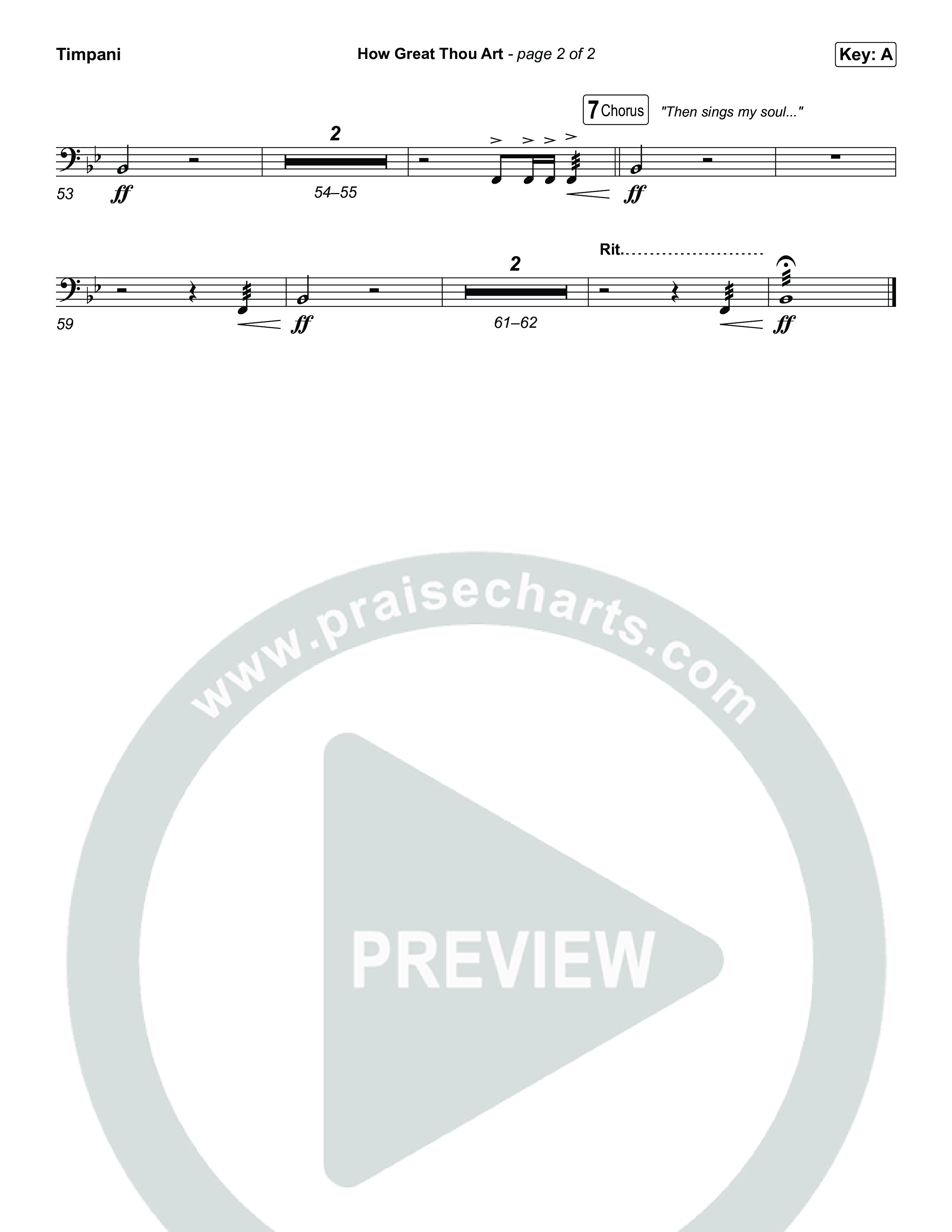 How Great Thou Art Timpani (Keith & Kristyn Getty / Sing!)