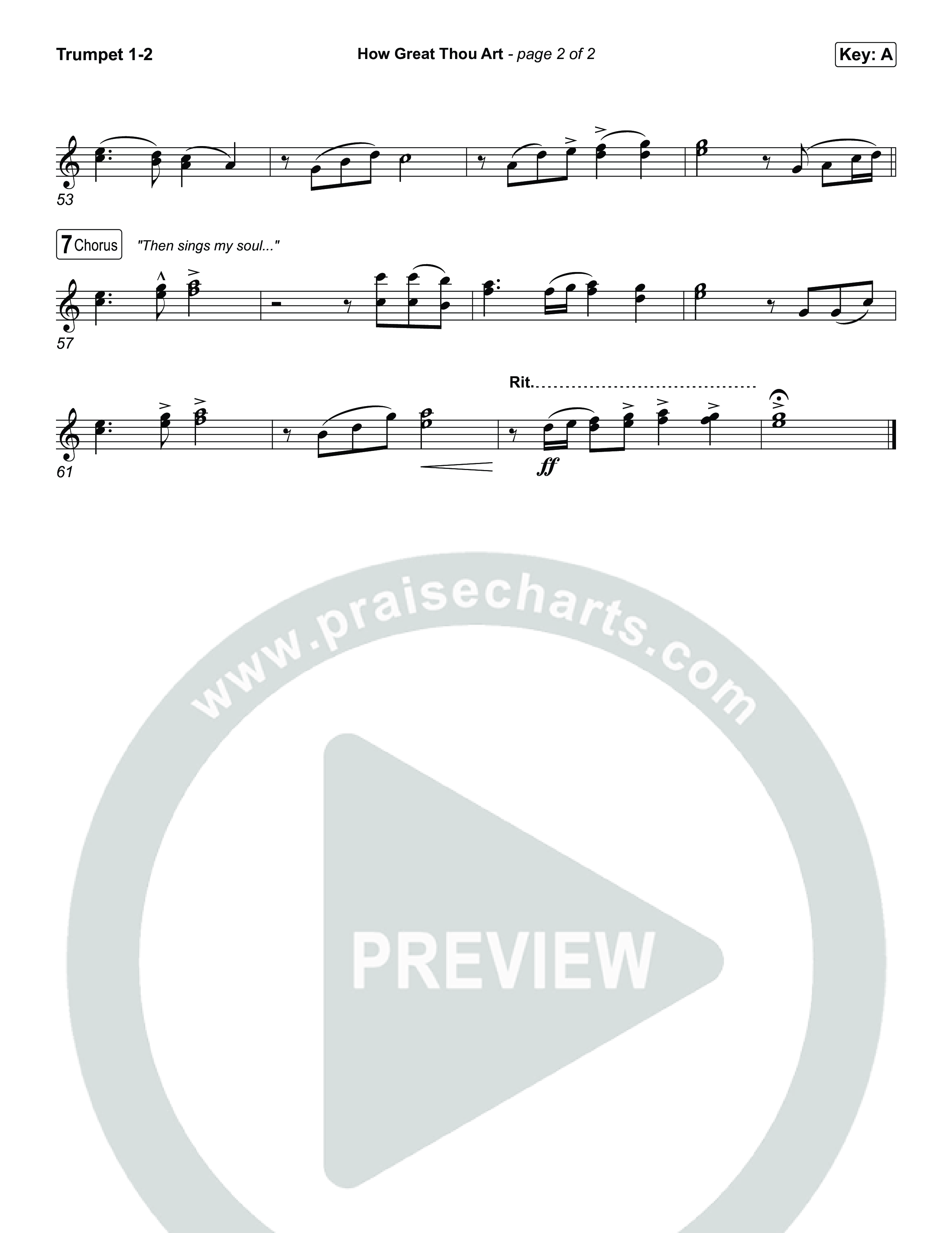 How Great Thou Art Trumpet 1,2 (Keith & Kristyn Getty / Sing!)