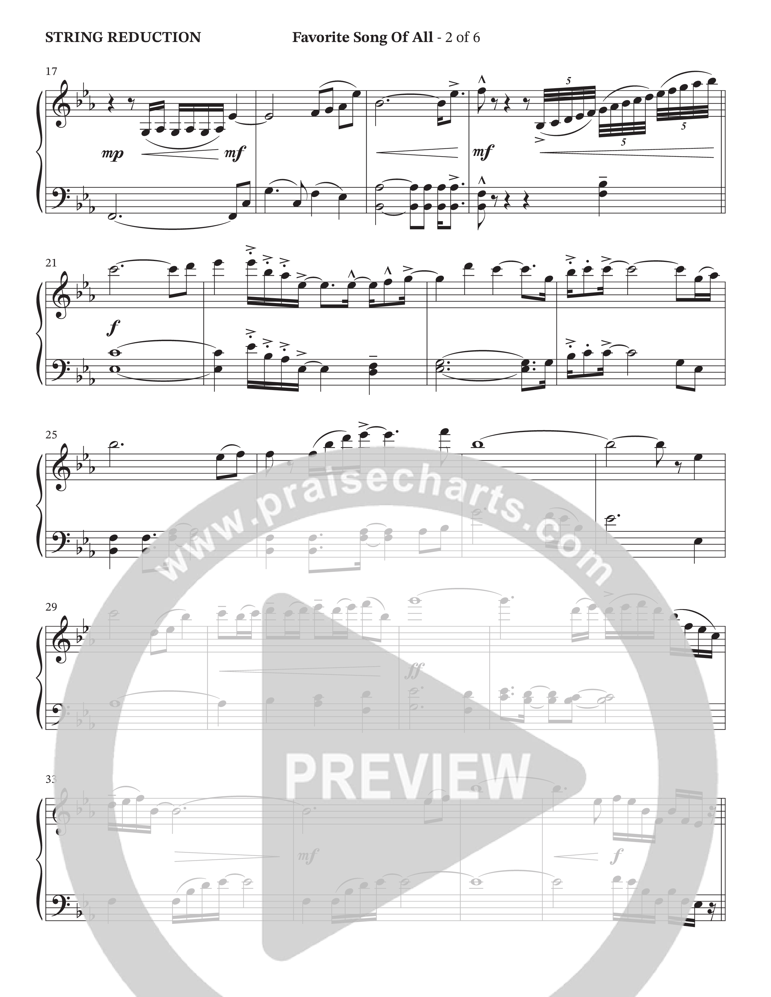 Favorite Song Of All (Choral Anthem SATB) String Reduction (The Brooklyn Tabernacle Choir / Arr. Carol Cymbala / Orch. David Hamilton)