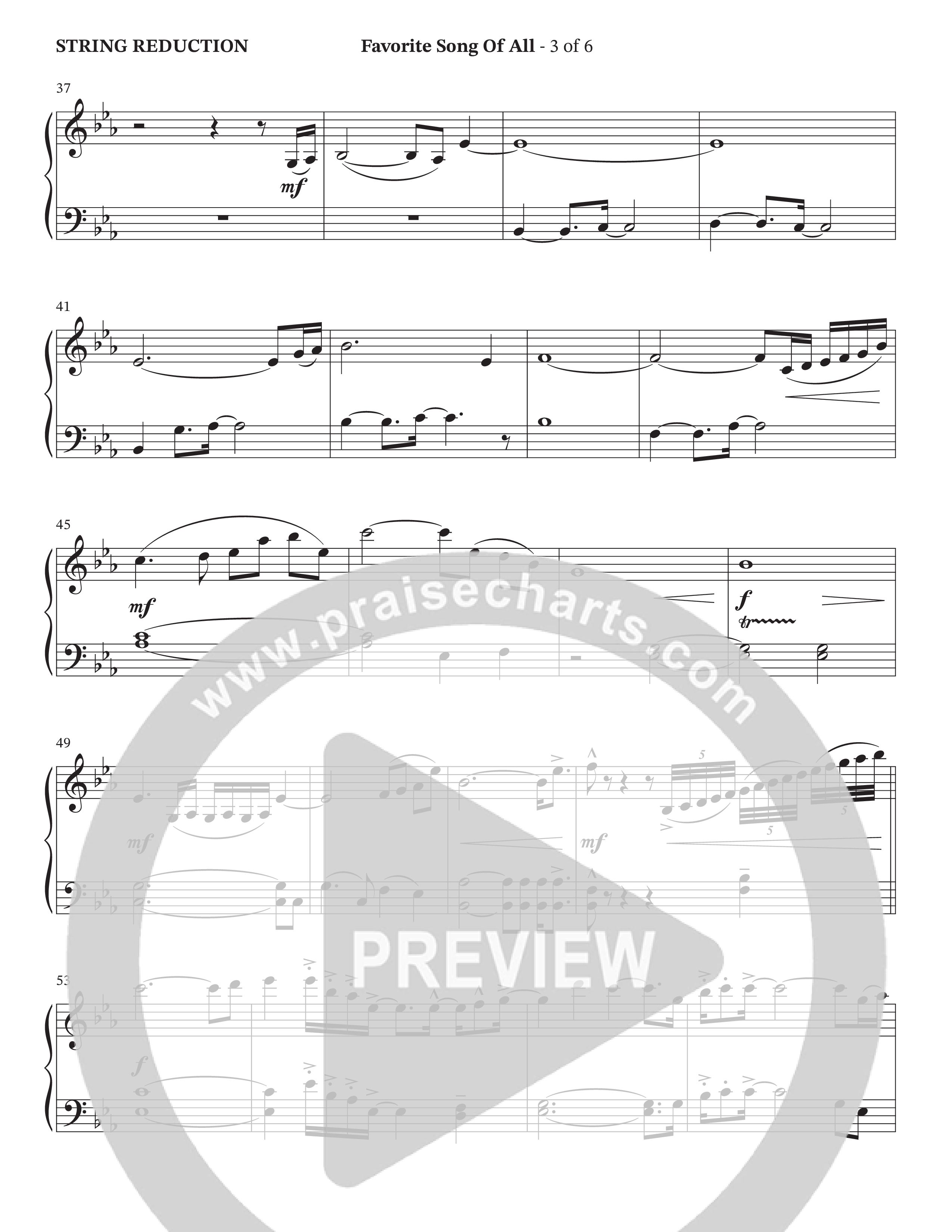 Favorite Song Of All (Choral Anthem SATB) String Reduction (The Brooklyn Tabernacle Choir / Arr. Carol Cymbala / Orch. David Hamilton)