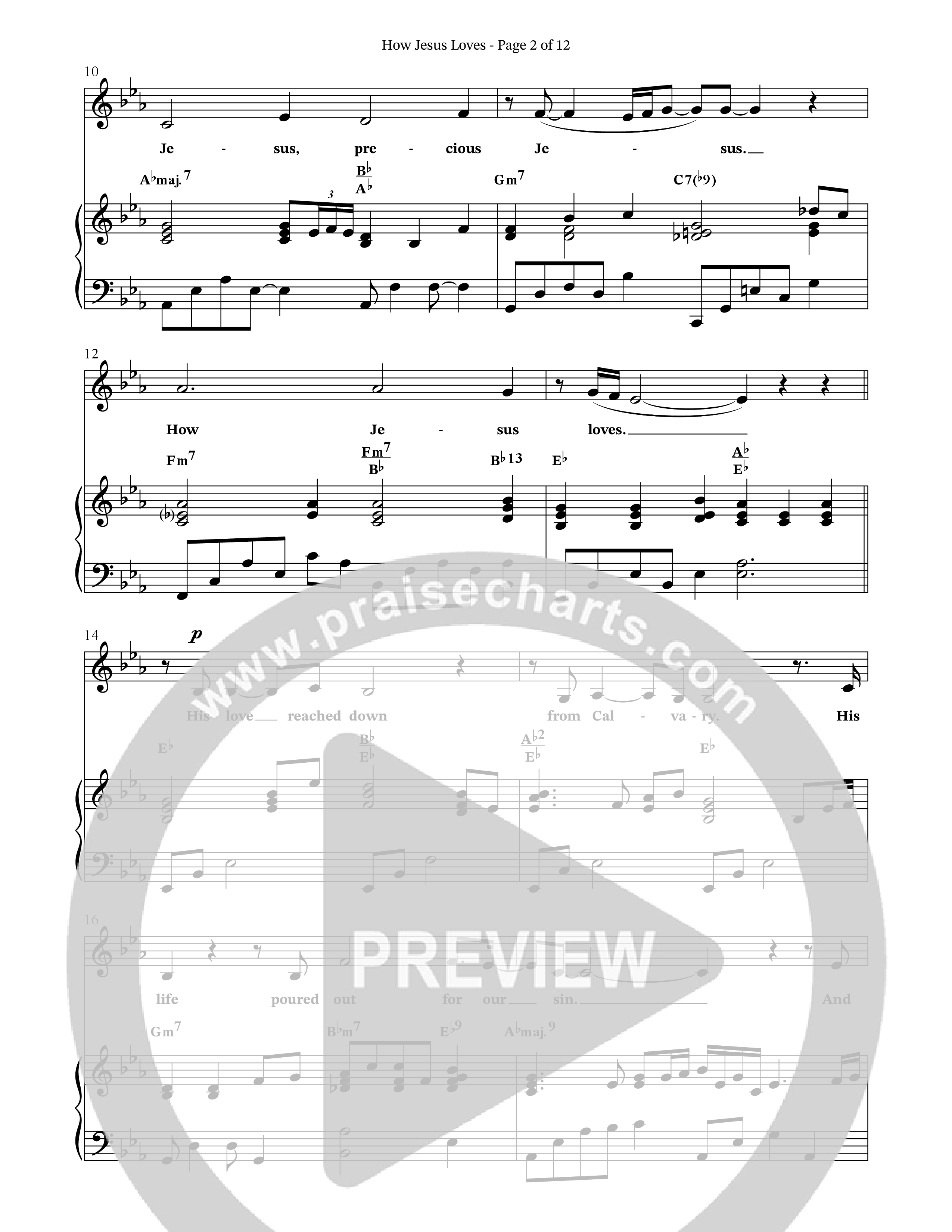How Jesus Loves (Choral Anthem SATB) Octavo (SATB & Pno) (The Brooklyn Tabernacle Choir / TaRanda Greene / Arr. Carol Cymbala / Orch. J. Daniel Smith)