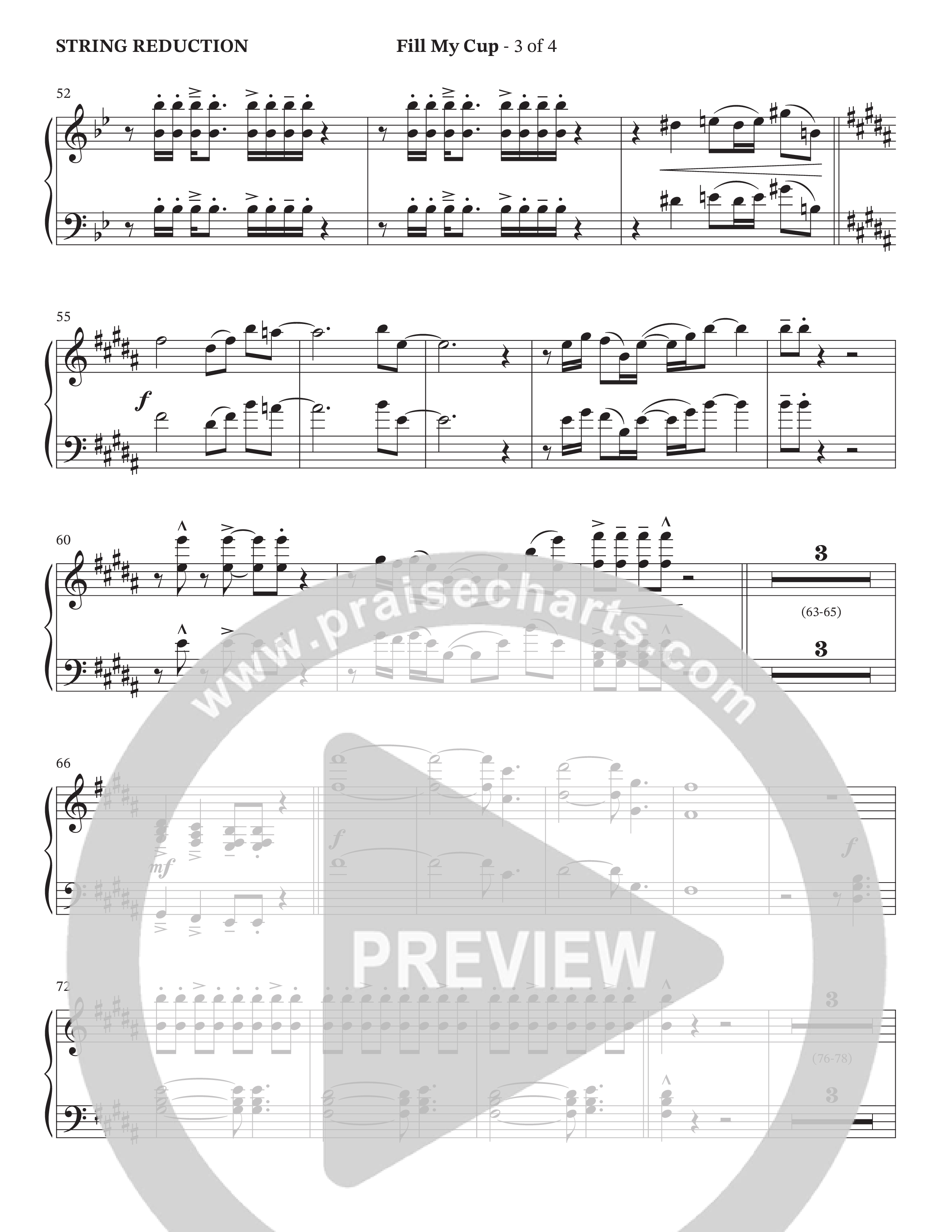 Fill My Cup (Choral Anthem SATB) String Reduction (The Brooklyn Tabernacle Choir / Arr. Carol Cymbala / Orch. J. Daniel Smith)