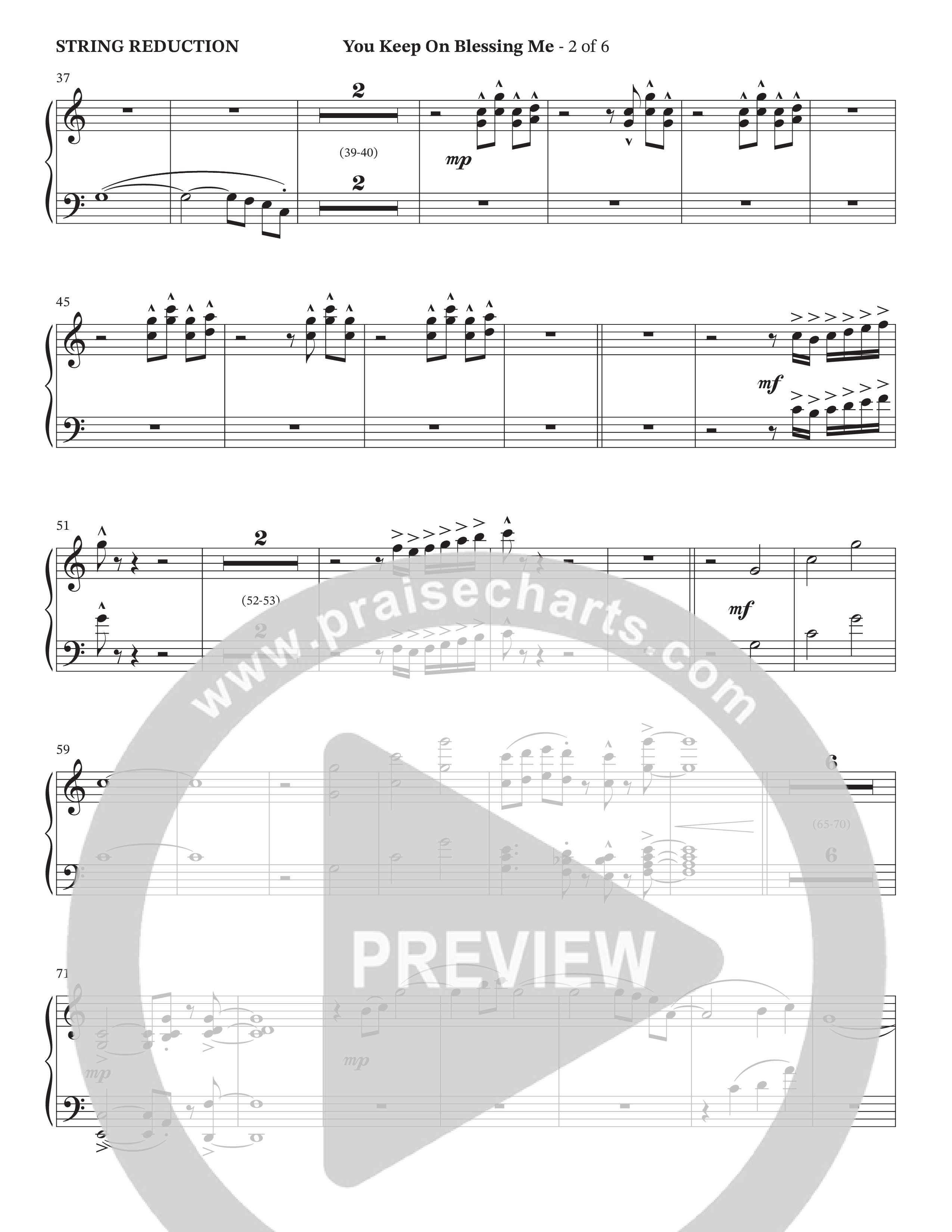 You Keep On Blessing Me (Choral Anthem SATB) String Reduction (The Brooklyn Tabernacle Choir / Arr. Carol Cymbala / Orch. J. Daniel Smith)