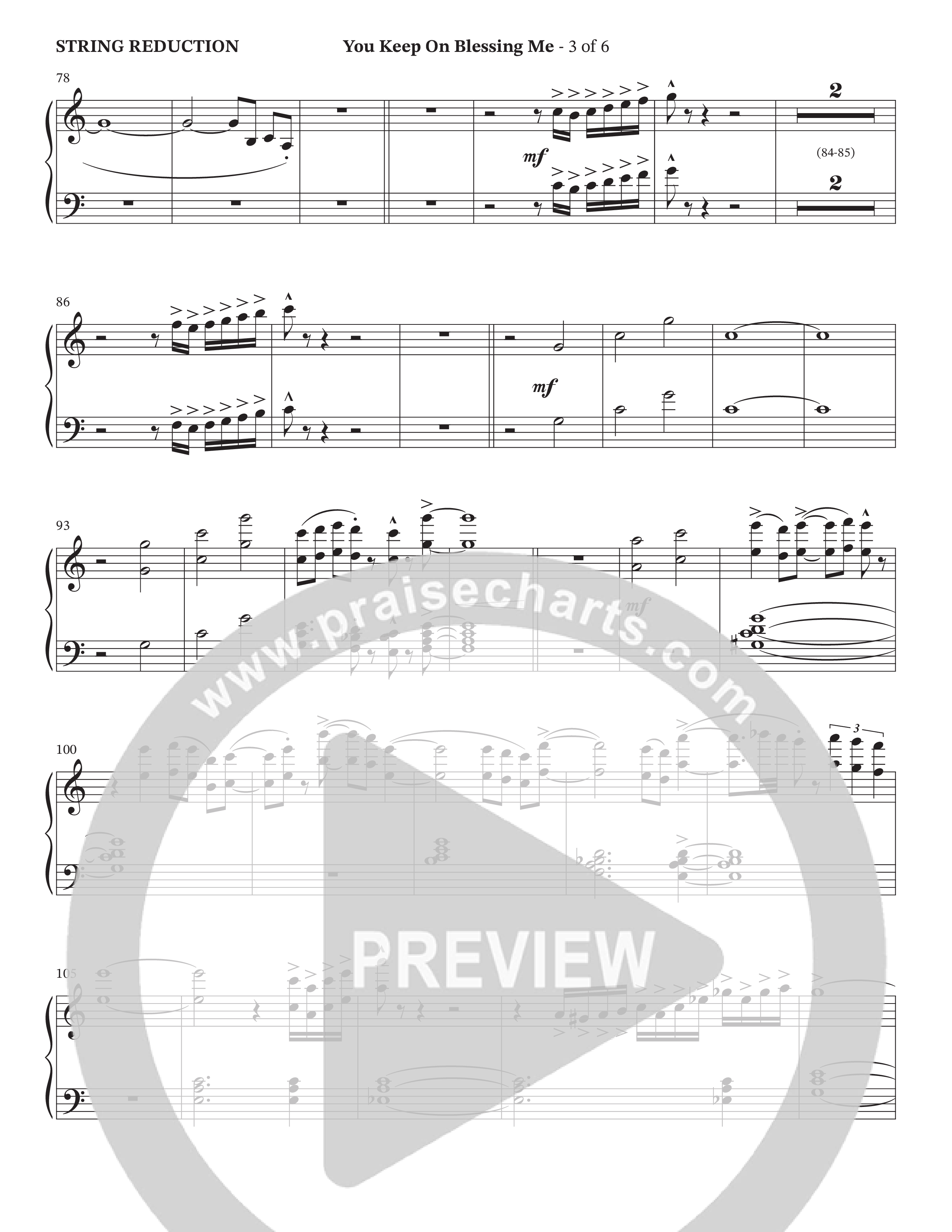 You Keep On Blessing Me (Choral Anthem SATB) String Reduction (The Brooklyn Tabernacle Choir / Arr. Carol Cymbala / Orch. J. Daniel Smith)