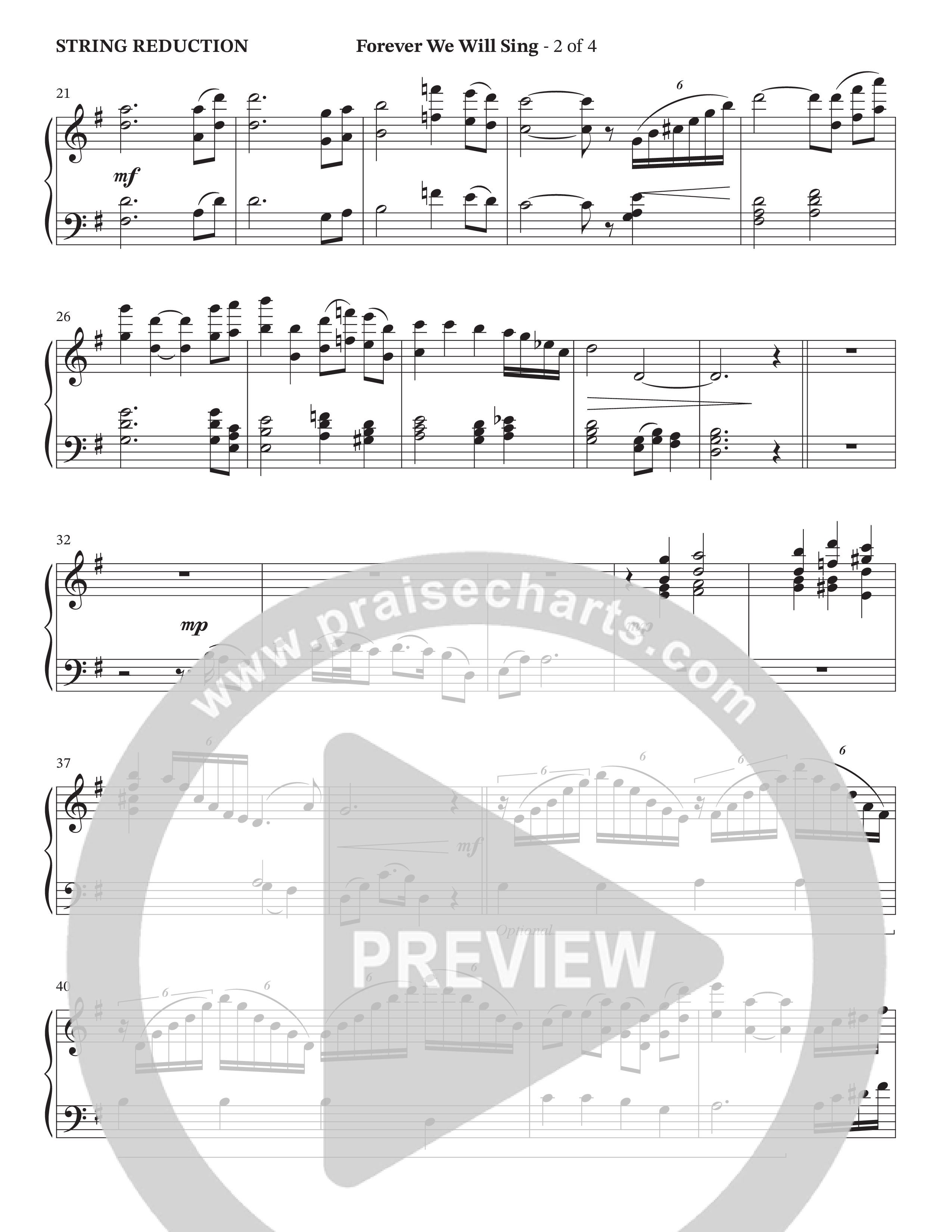 Forever We Will Sing (Choral Anthem SATB) String Reduction (The Brooklyn Tabernacle Choir / Arr. Carol Cymbala / Orch. J. Daniel Smith)