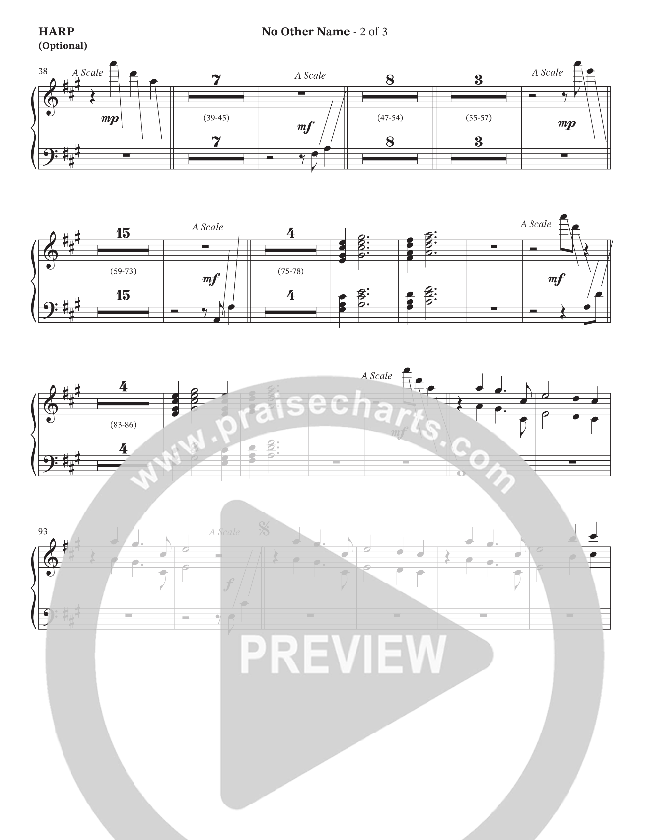 No Other Name (Choral Anthem SATB) Harp (The Brooklyn Tabernacle Choir / Arr. Carol Cymbala / Orch. J. Daniel Smith)