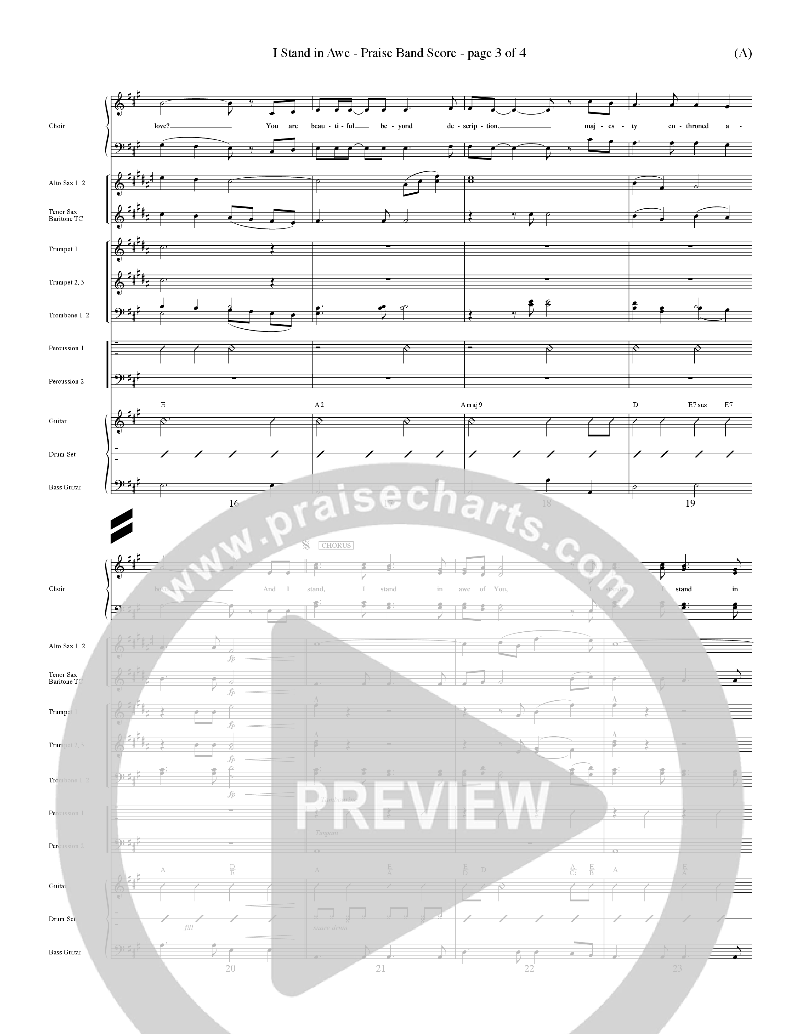 I Stand In Awe (Choral Anthem SATB) Conductor's Score (Word Music Choral / Orch. John Wasson / Orch. Wayne Yankie)