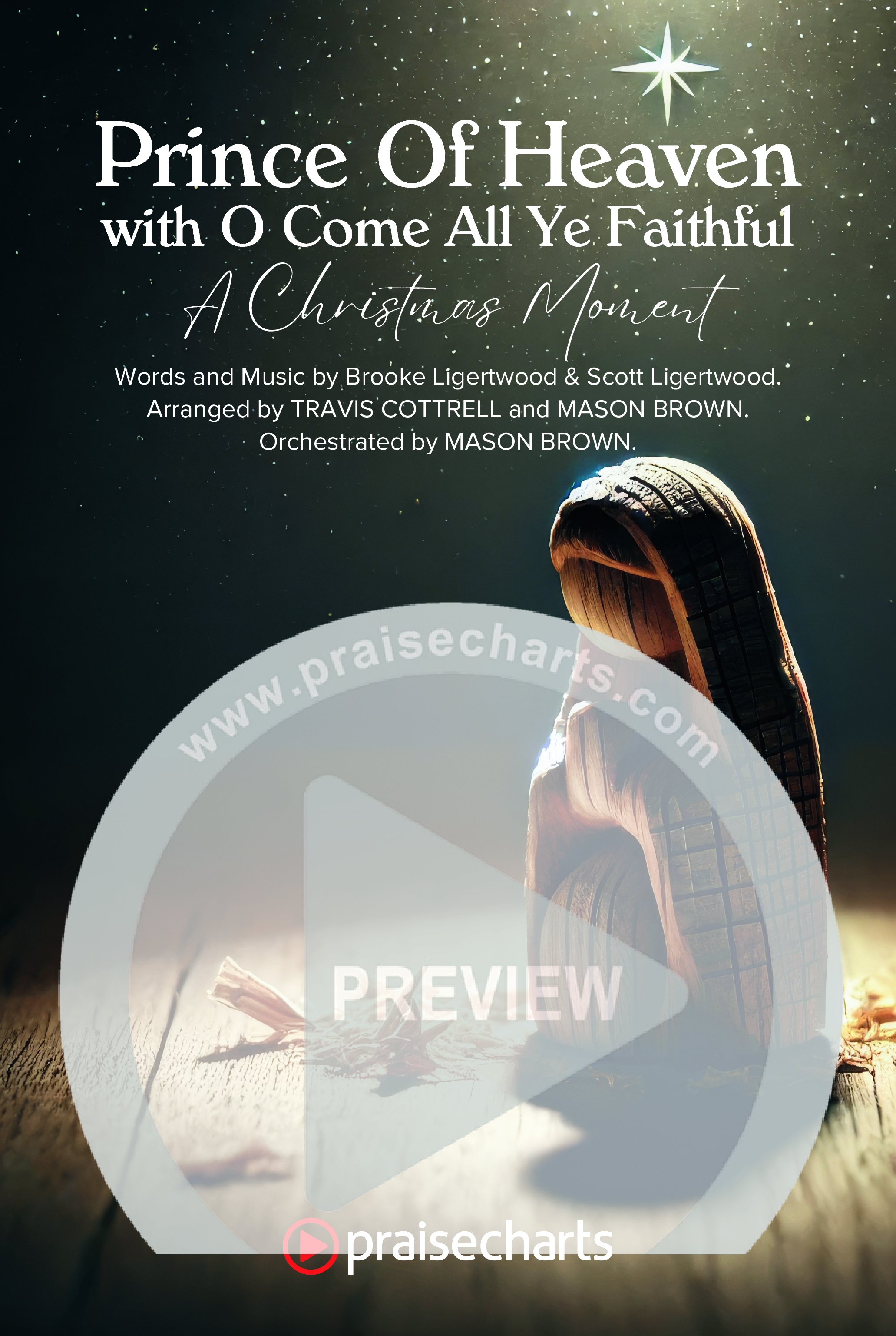 Prince Of Heaven (A Christmas Worship Moment) (Choral/SATB) Octavo Cover Sheet (Cheryl Stark / Arr. Travis Cottrell / Arr. Mason Brown)