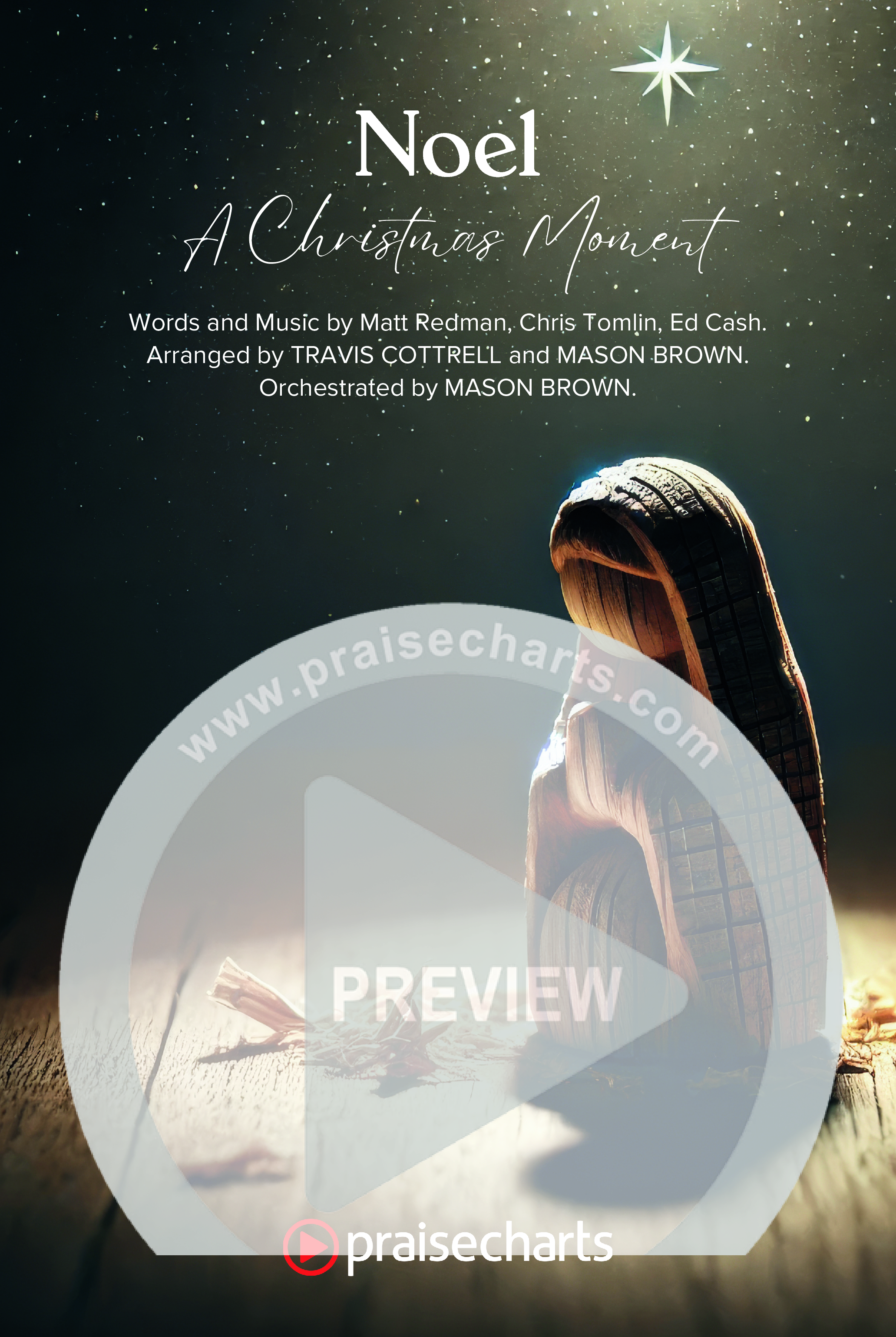 Noel (A Christmas Worship Moment) (Choral/SATB) Octavo Cover Sheet (Brooke Voland / Finley Voland / Arr. Travis Cottrell / Orch. Mason Brown)