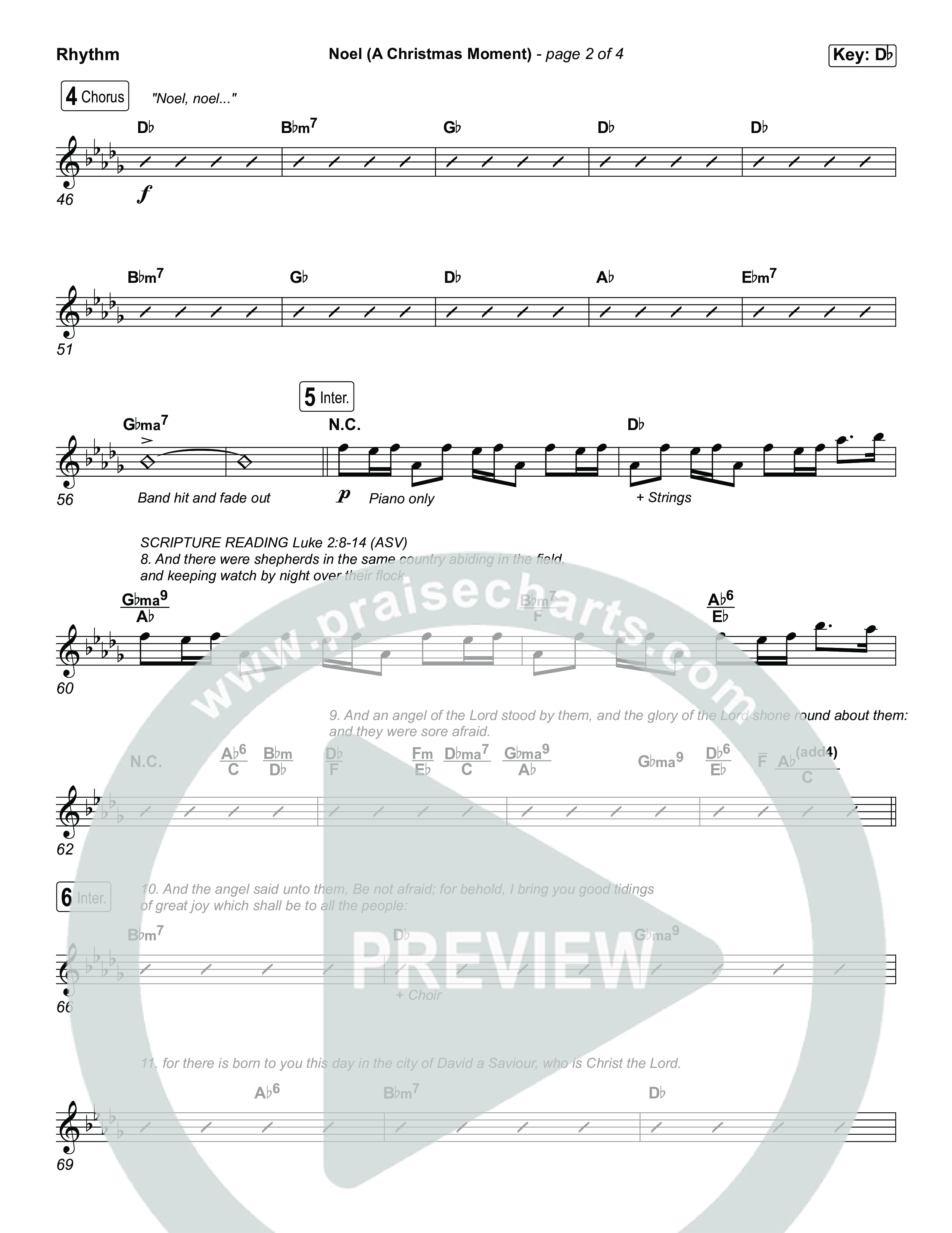 Noel (A Christmas Worship Moment) (Choral/SATB) Rhythm Pack (Brooke Voland / Finley Voland / Arr. Travis Cottrell / Orch. Mason Brown)