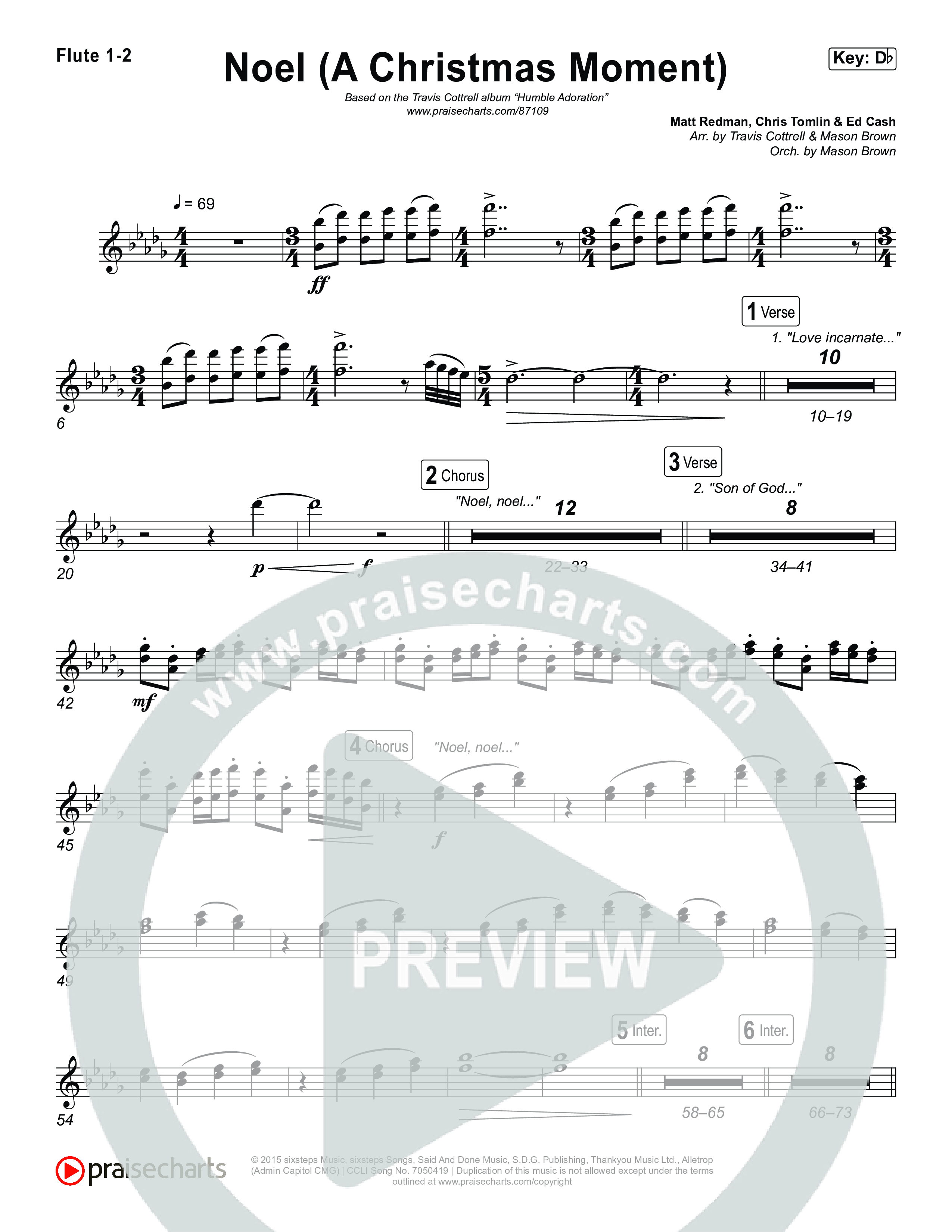 Noel (A Christmas Worship Moment) (Choral/SATB) Wind Pack (Brooke Voland / Finley Voland / Arr. Travis Cottrell / Orch. Mason Brown)