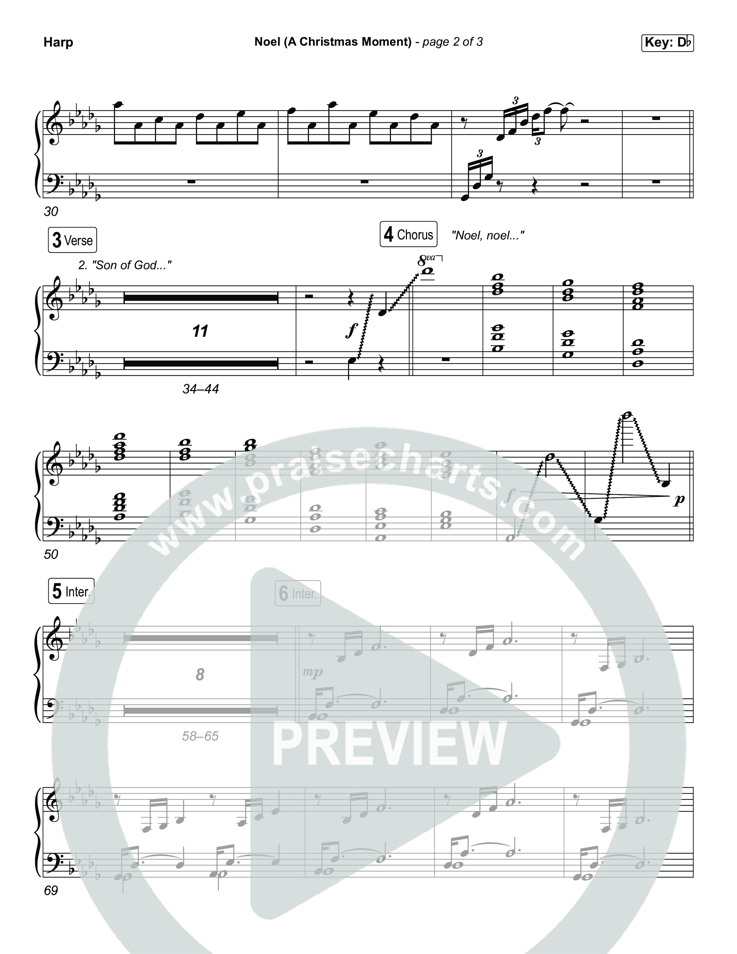 Noel (A Christmas Worship Moment) (Choral/SATB) Harp (Brooke Voland / Finley Voland / Arr. Travis Cottrell / Orch. Mason Brown)