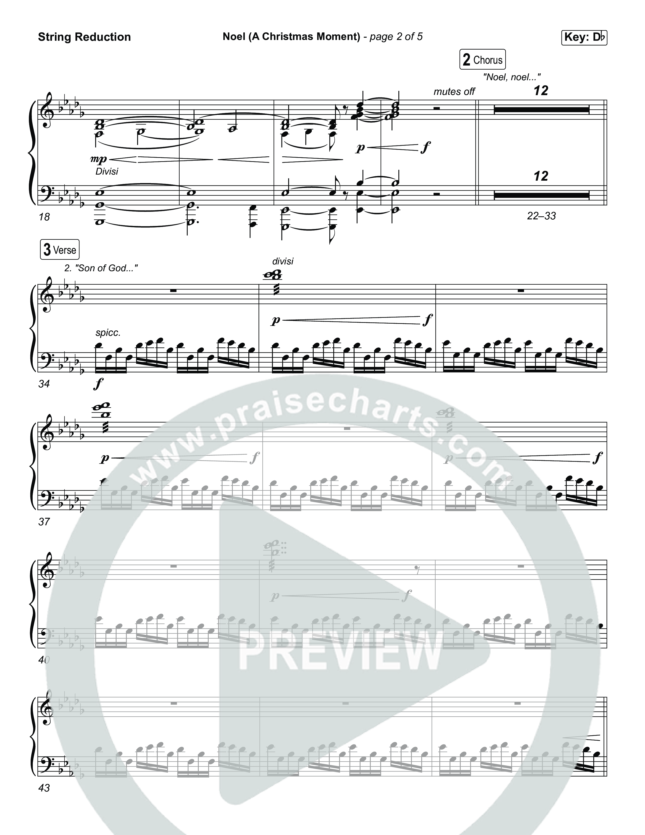 Noel (A Christmas Worship Moment) (Choral/SATB) String Reduction (Brooke Voland / Finley Voland / Arr. Travis Cottrell / Orch. Mason Brown)