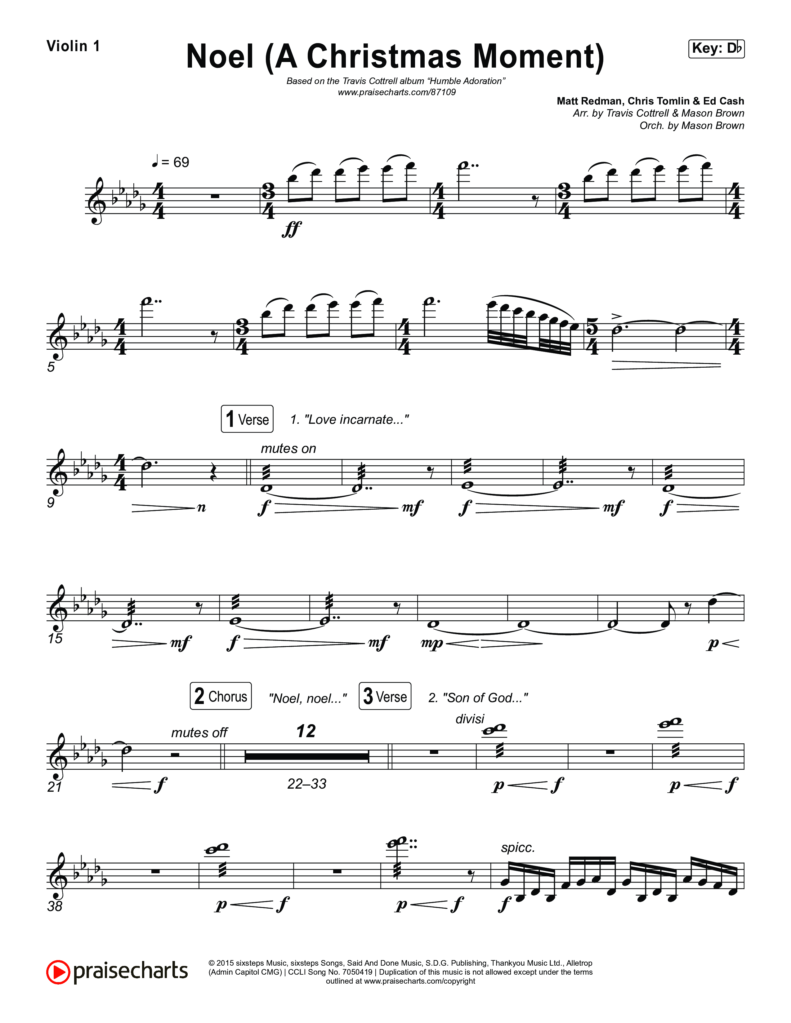 Noel (A Christmas Worship Moment) (Choral/SATB) String Pack (Brooke Voland / Finley Voland / Arr. Travis Cottrell / Orch. Mason Brown)